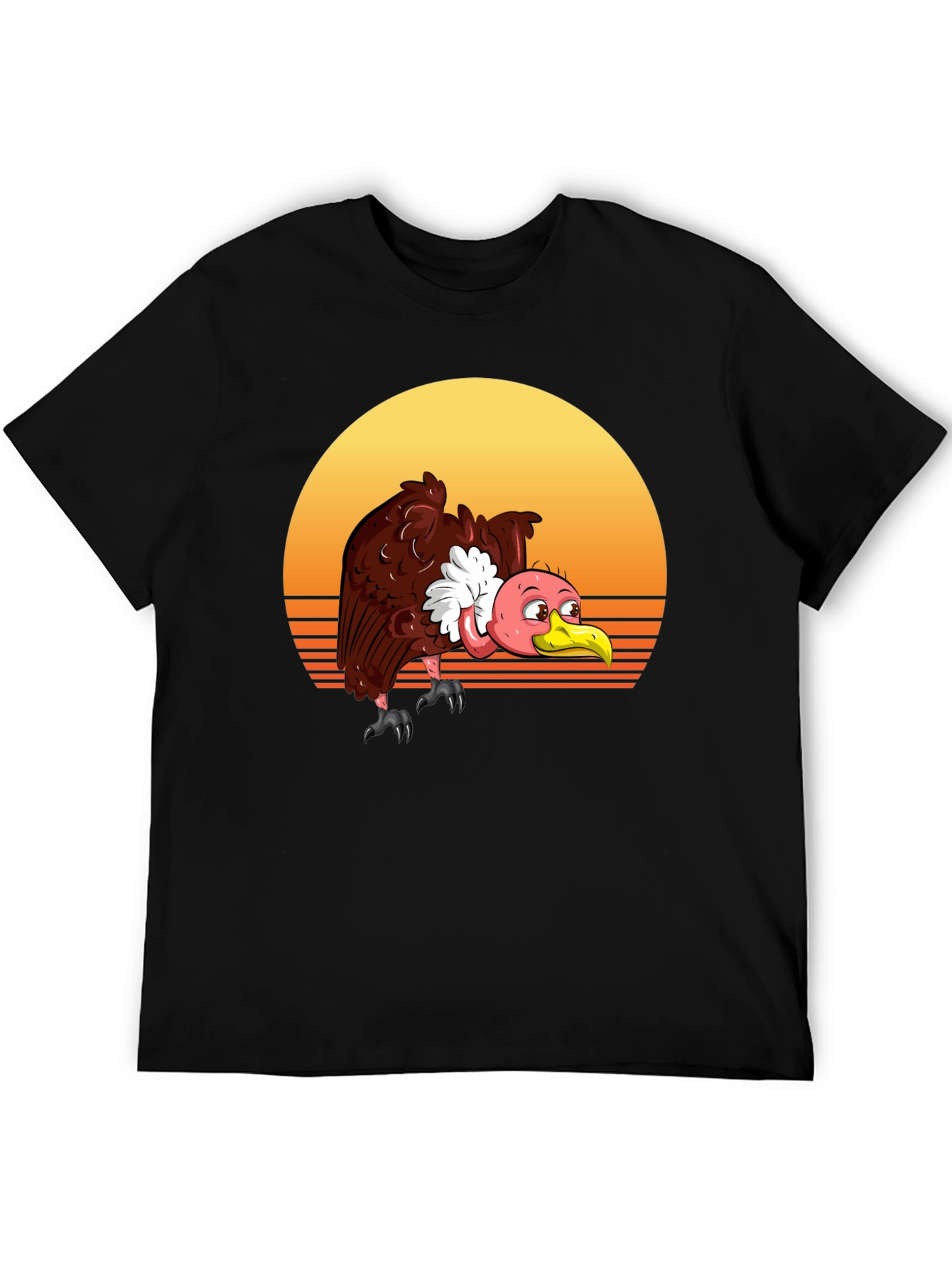 Vulture Sunset Tee - Retro Style