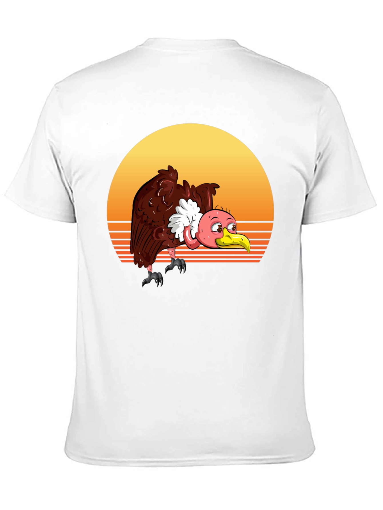 Vulture Sunset Tee - Retro Style