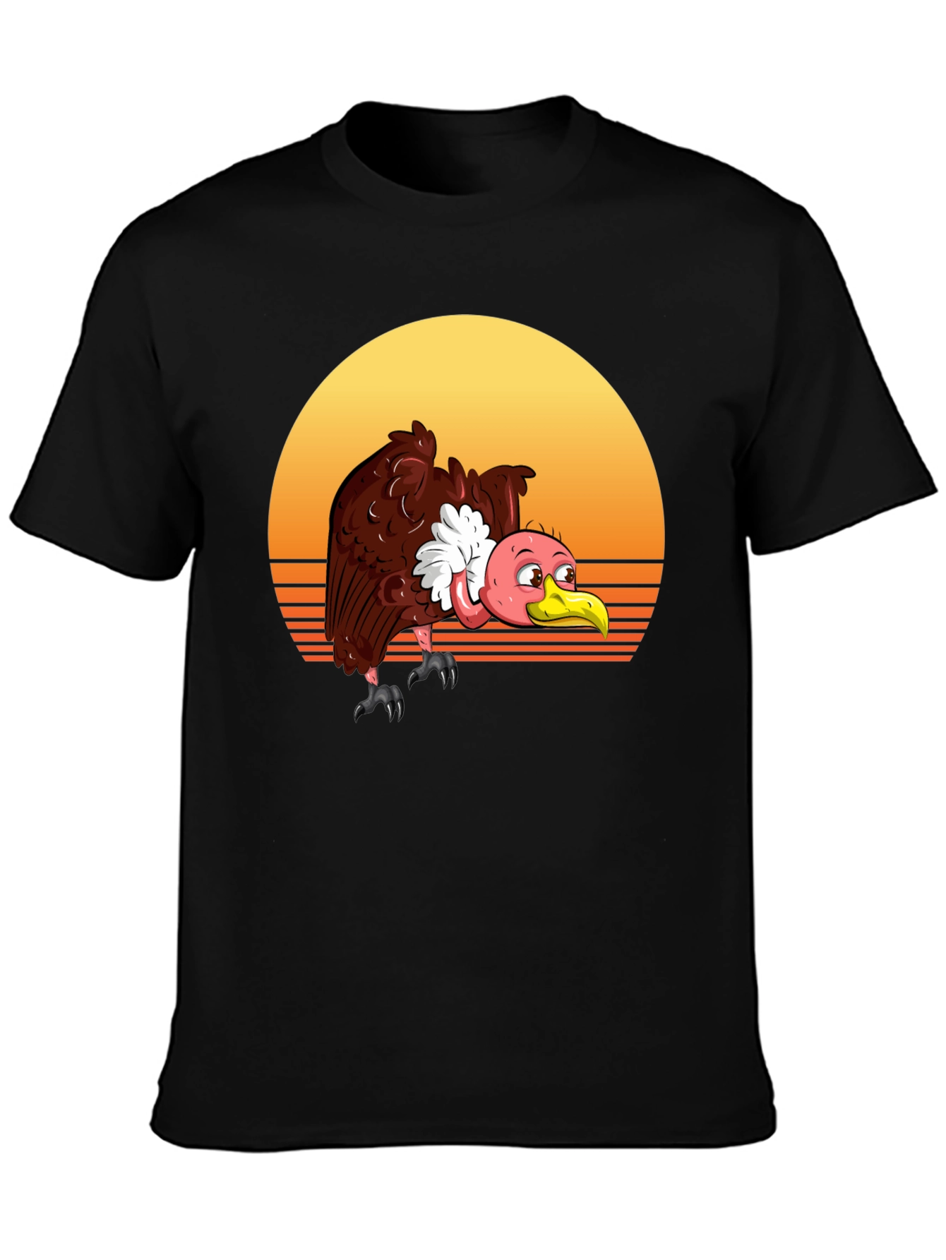 Vulture Sunset Tee - Retro Style