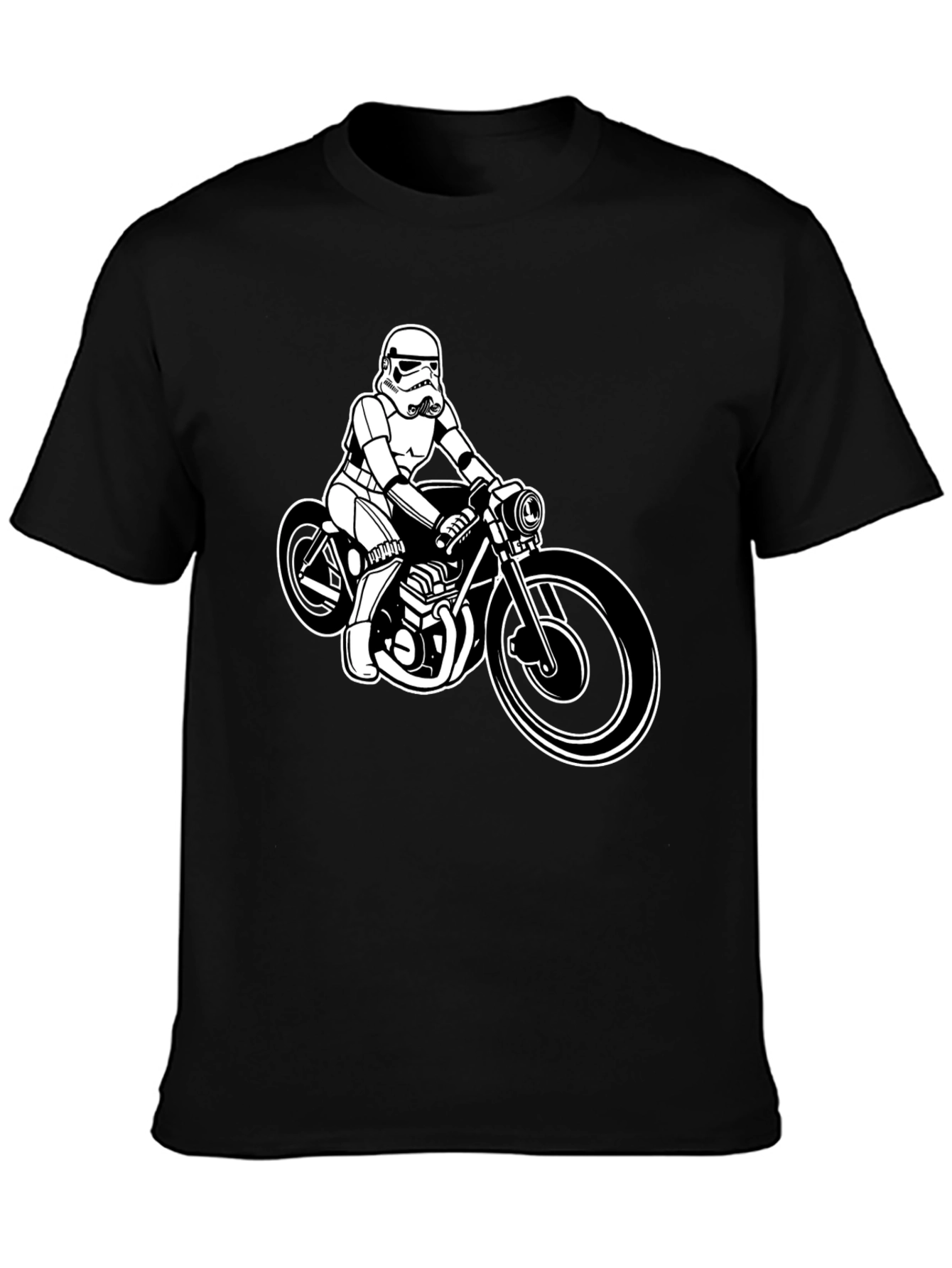 Stormtrooper Motorcycle Black T-Shirt