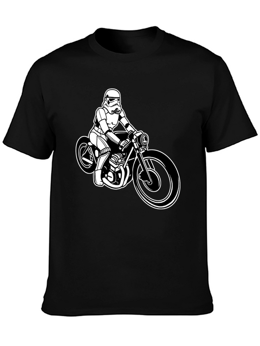 Stormtrooper Motorcycle Black T-Shirt