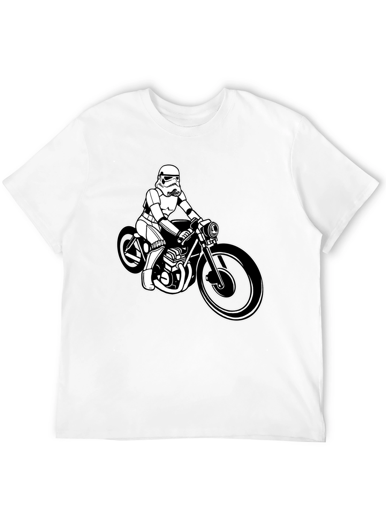 Stormtrooper Motorcycle Black T-Shirt