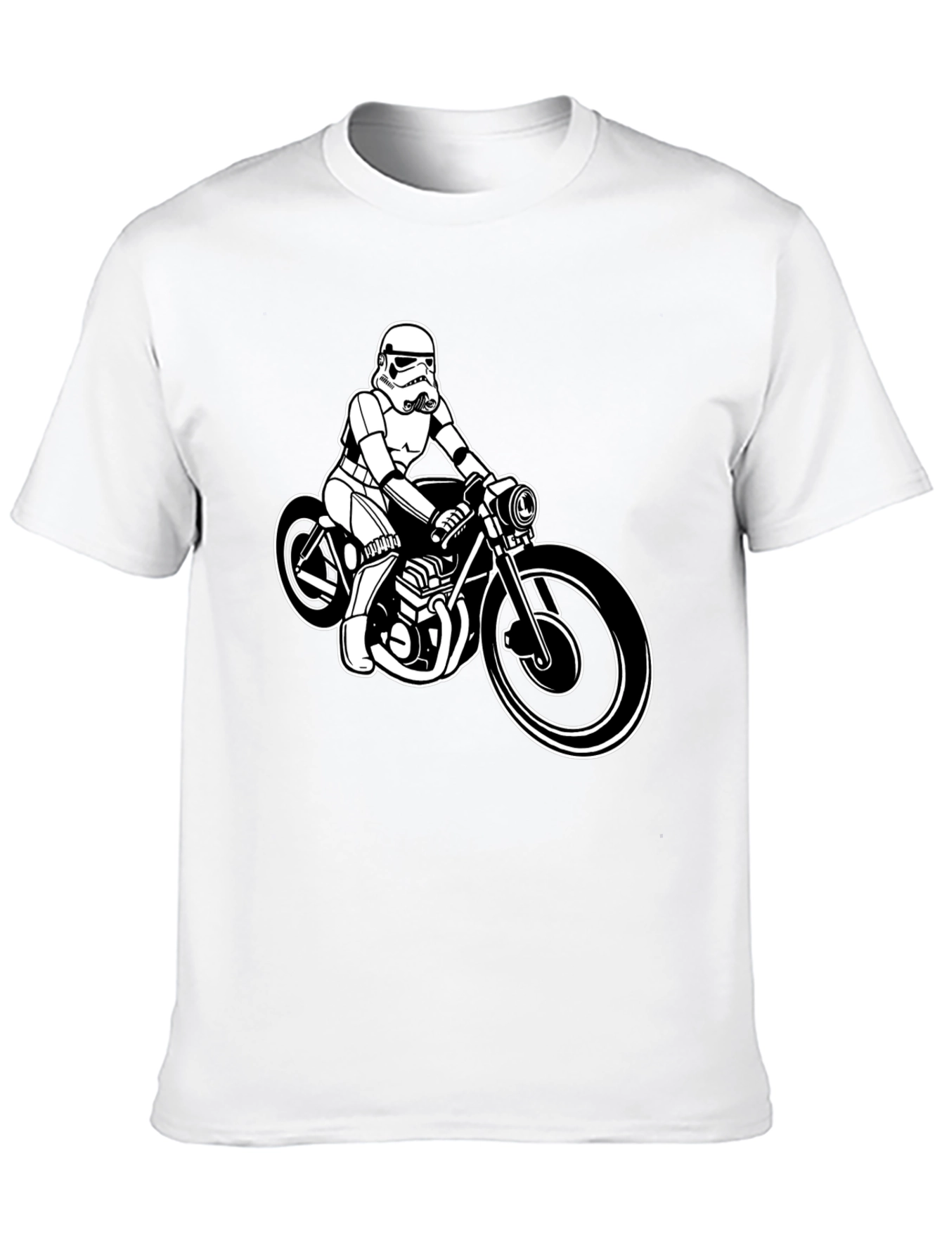 Stormtrooper Motorcycle Black T-Shirt