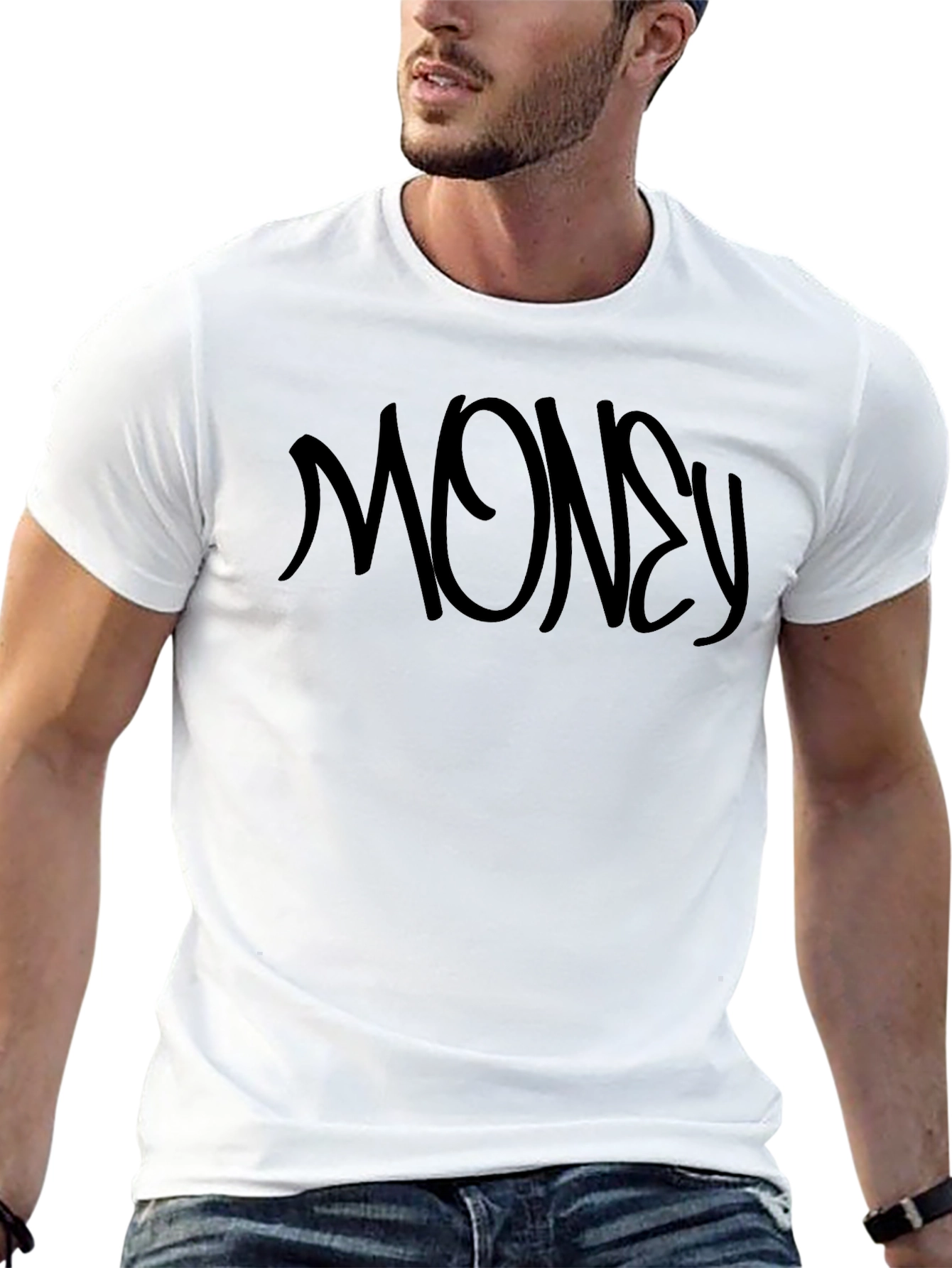 Black Money Graphic Tee - Casual Streetwear