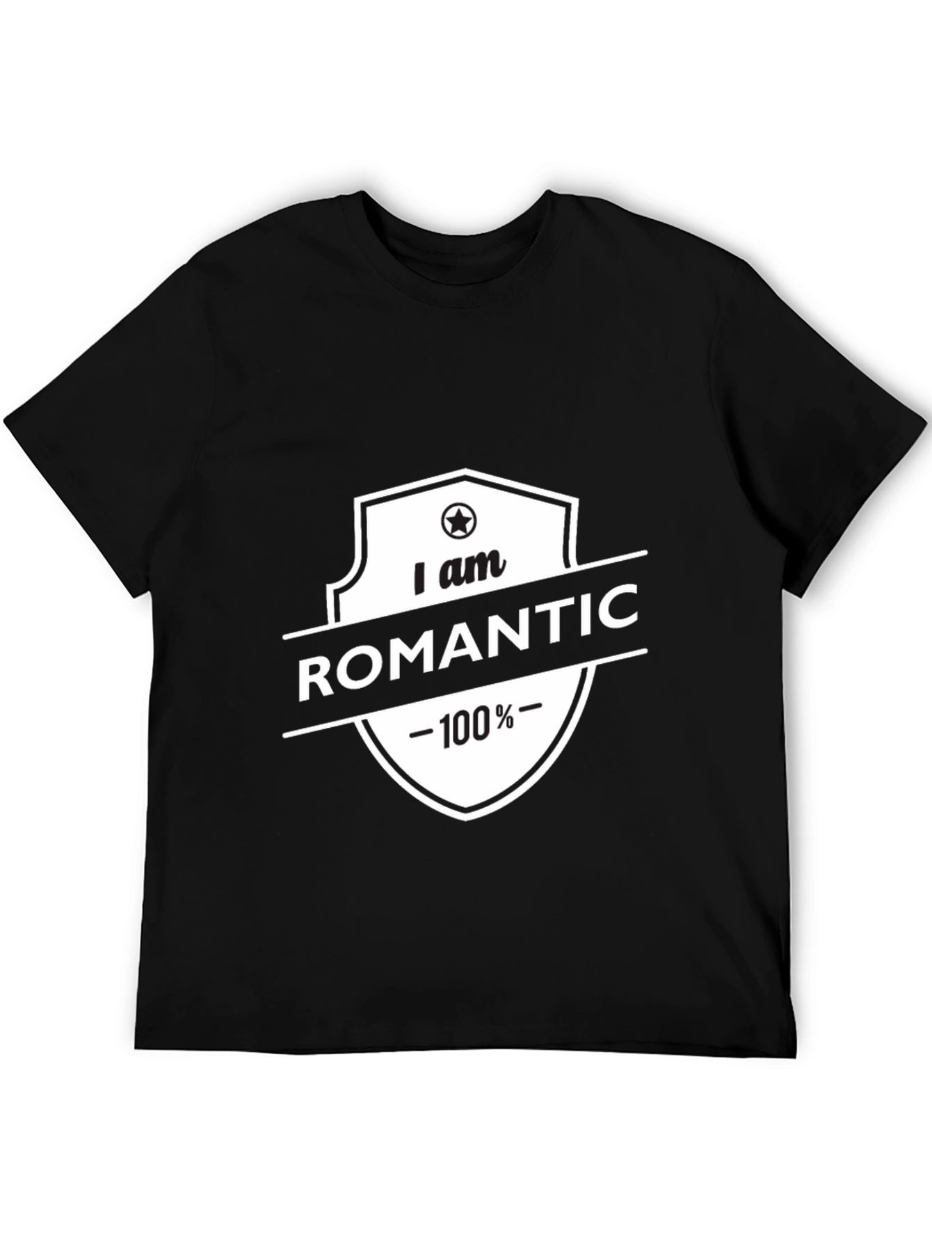 Romantic 100% Black T-Shirt