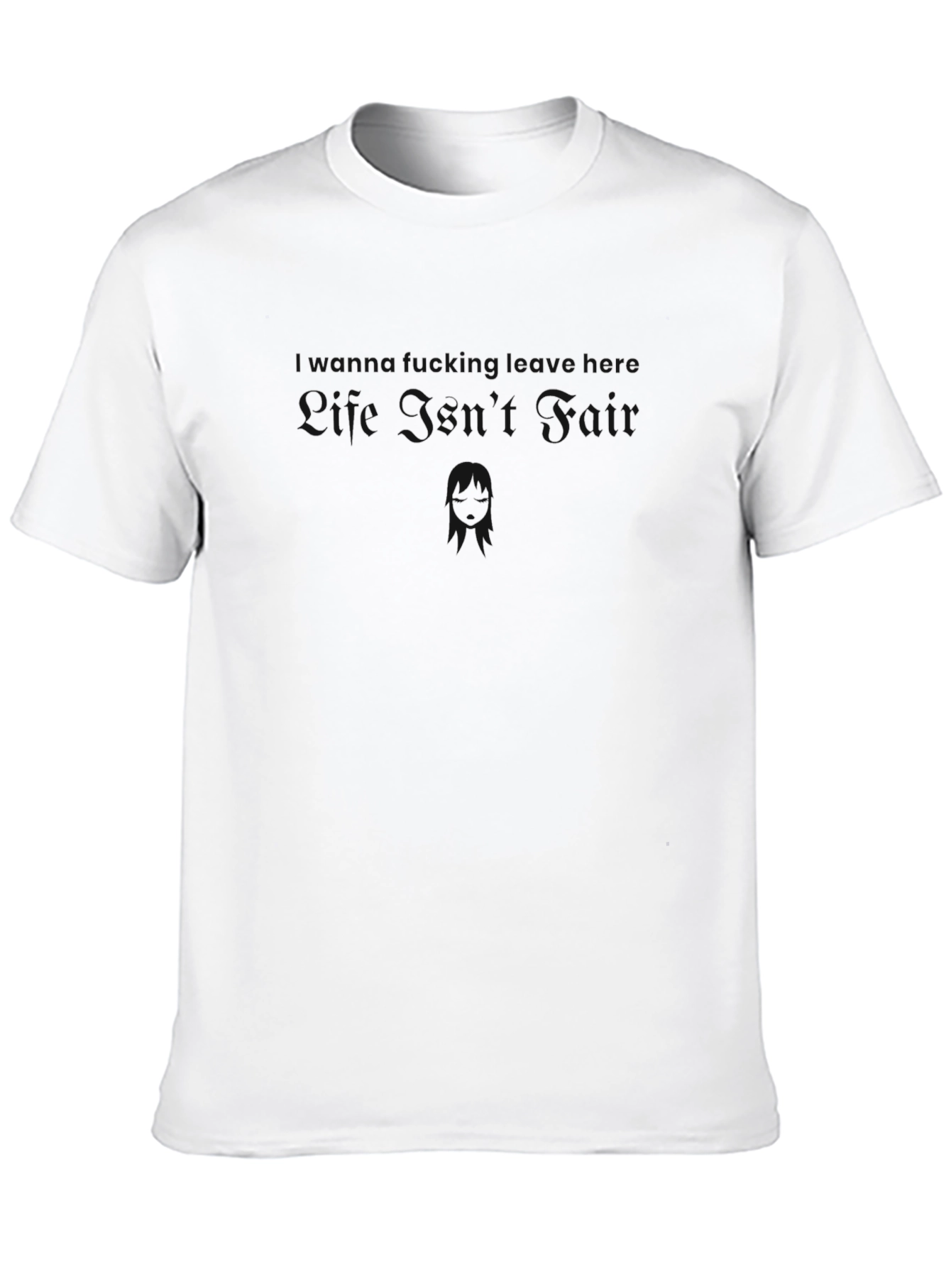 Life Isnt Fair Black Graphic Tee