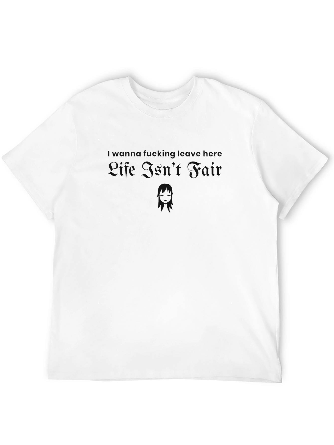 Life Isnt Fair Black Graphic Tee