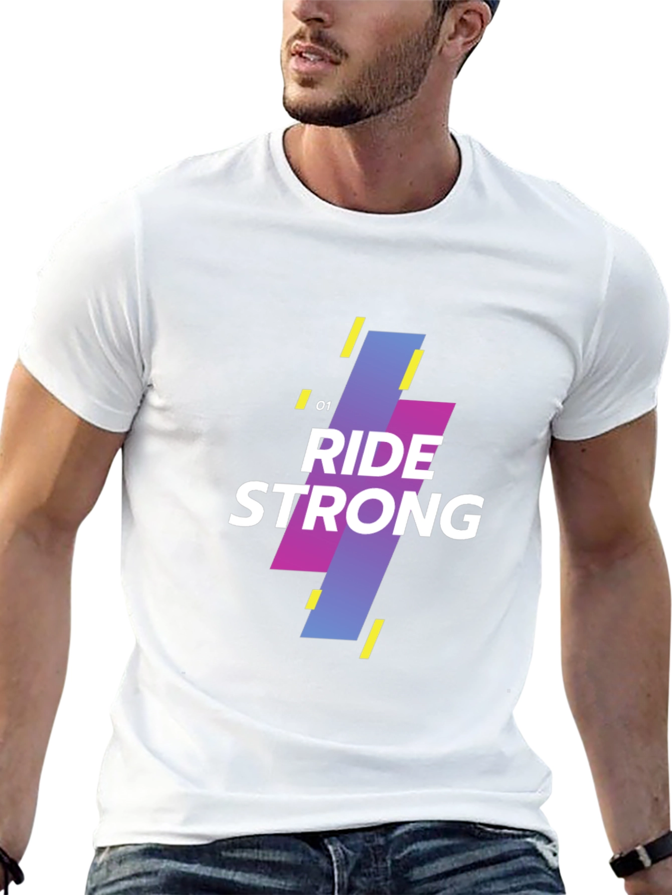 Ride Strong Graphic Tee - Modern Design