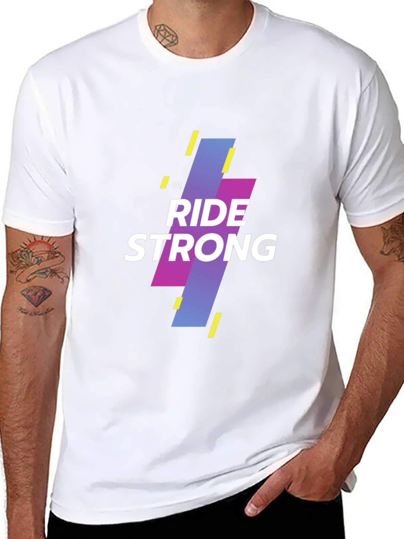 Ride Strong Graphic Tee - Modern Design