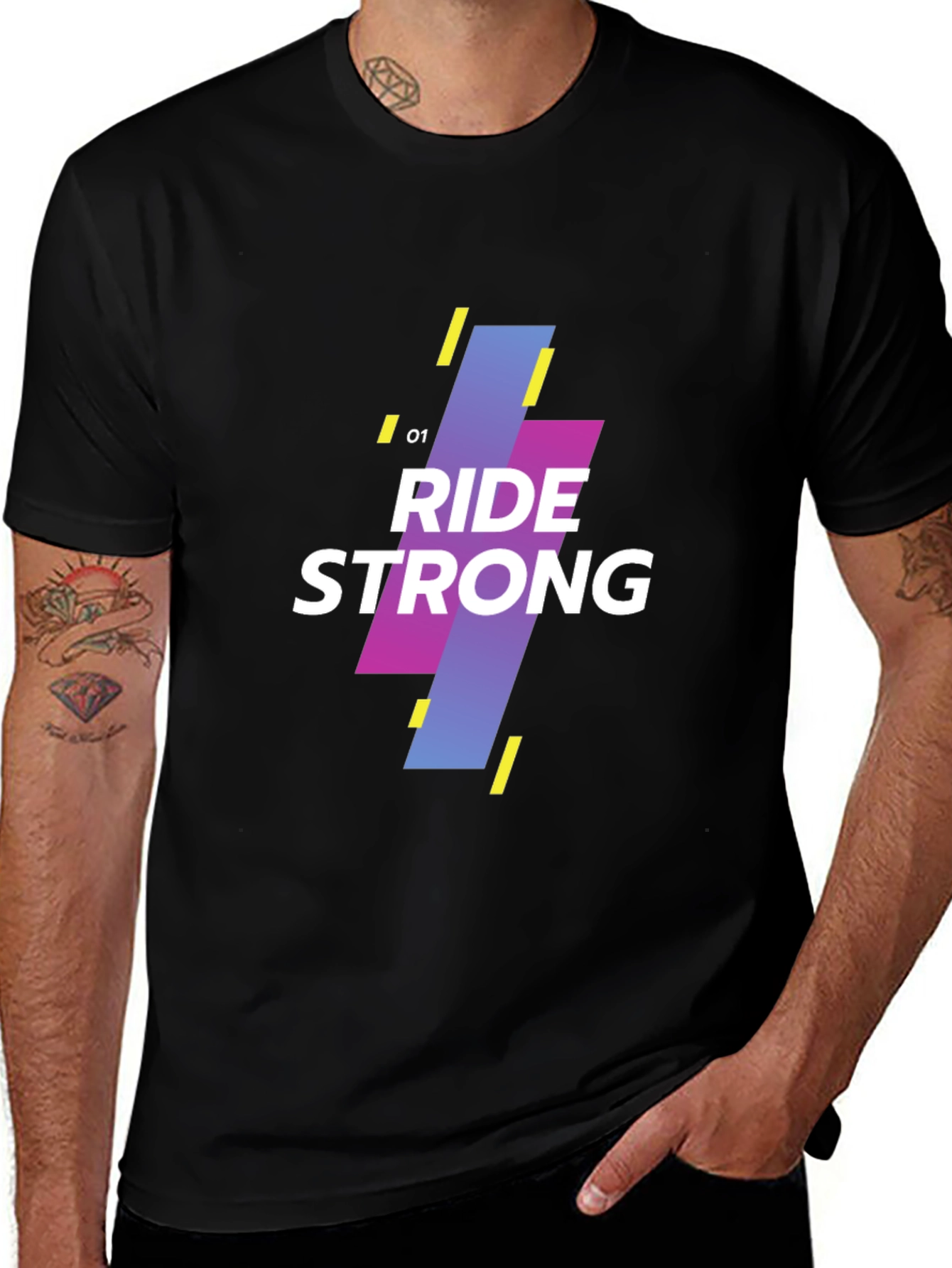 Ride Strong Graphic Tee - Modern Design