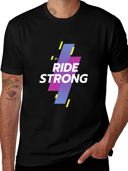 Ride Strong Graphic Tee - Modern Design