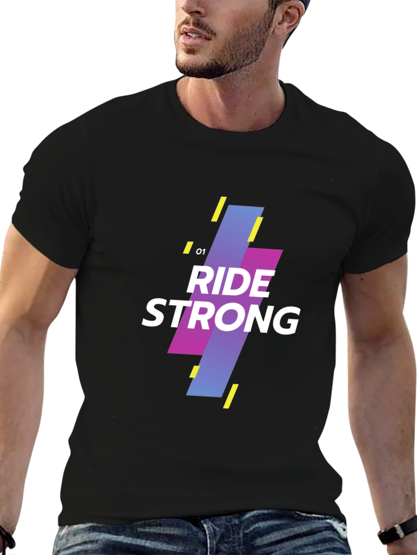 Ride Strong Graphic Tee - Modern Design