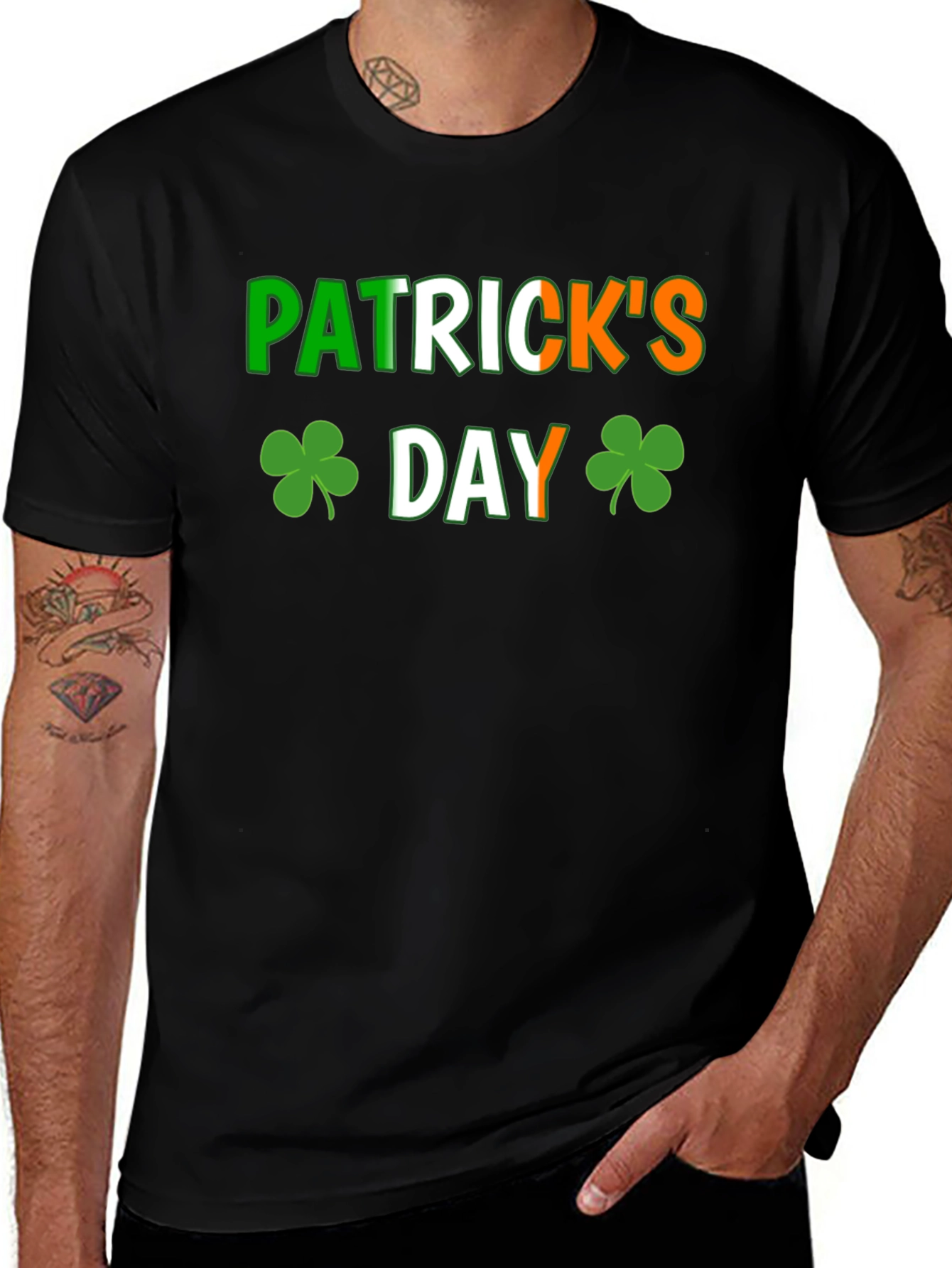 St. Patricks Day Black T-Shirt