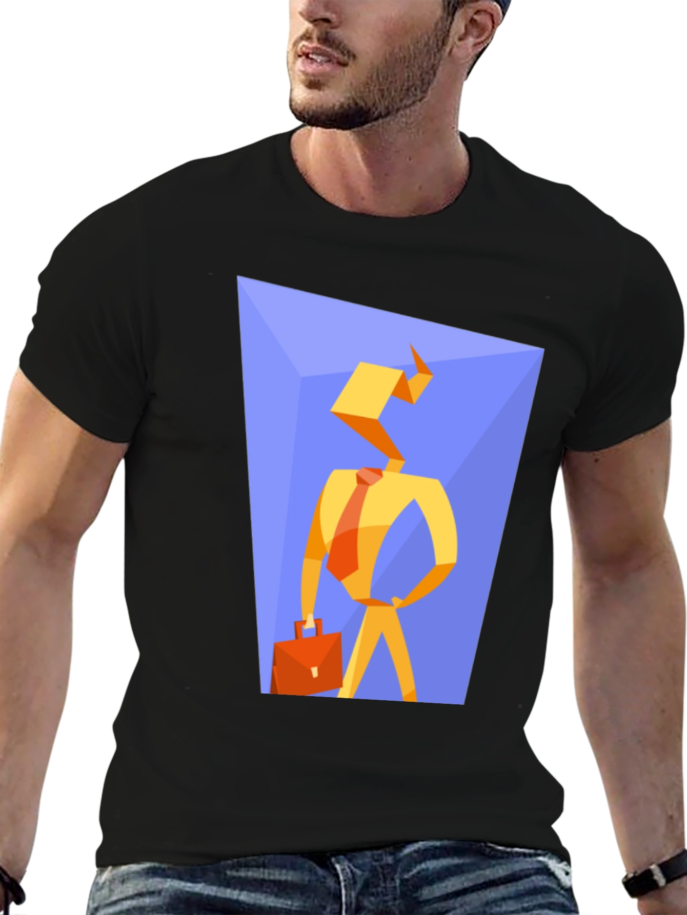 Abstract Businessman Graphic Tee