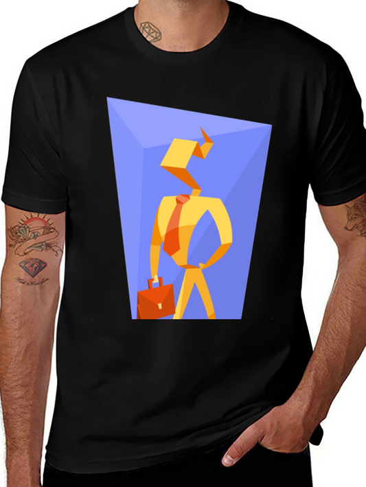 Abstract Businessman Graphic Tee