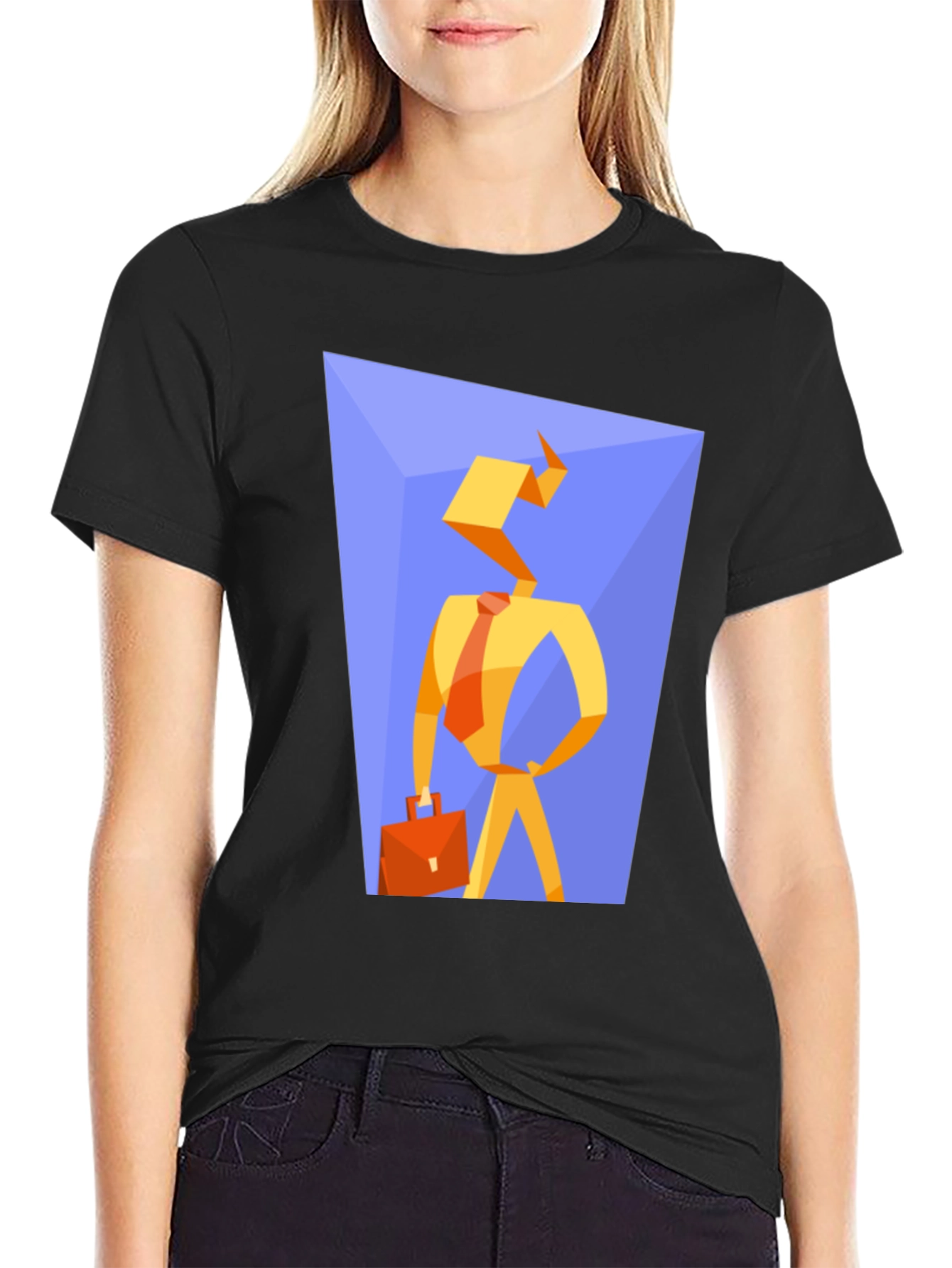 Abstract Businessman Graphic Tee