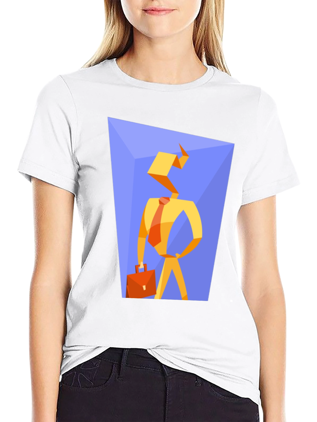 Abstract Businessman Graphic Tee
