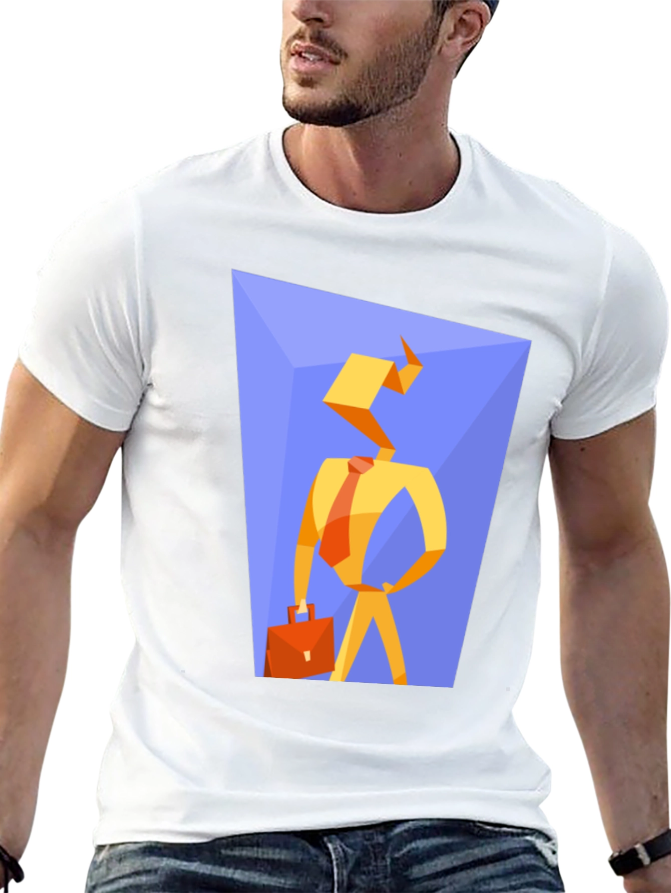 Abstract Businessman Graphic Tee