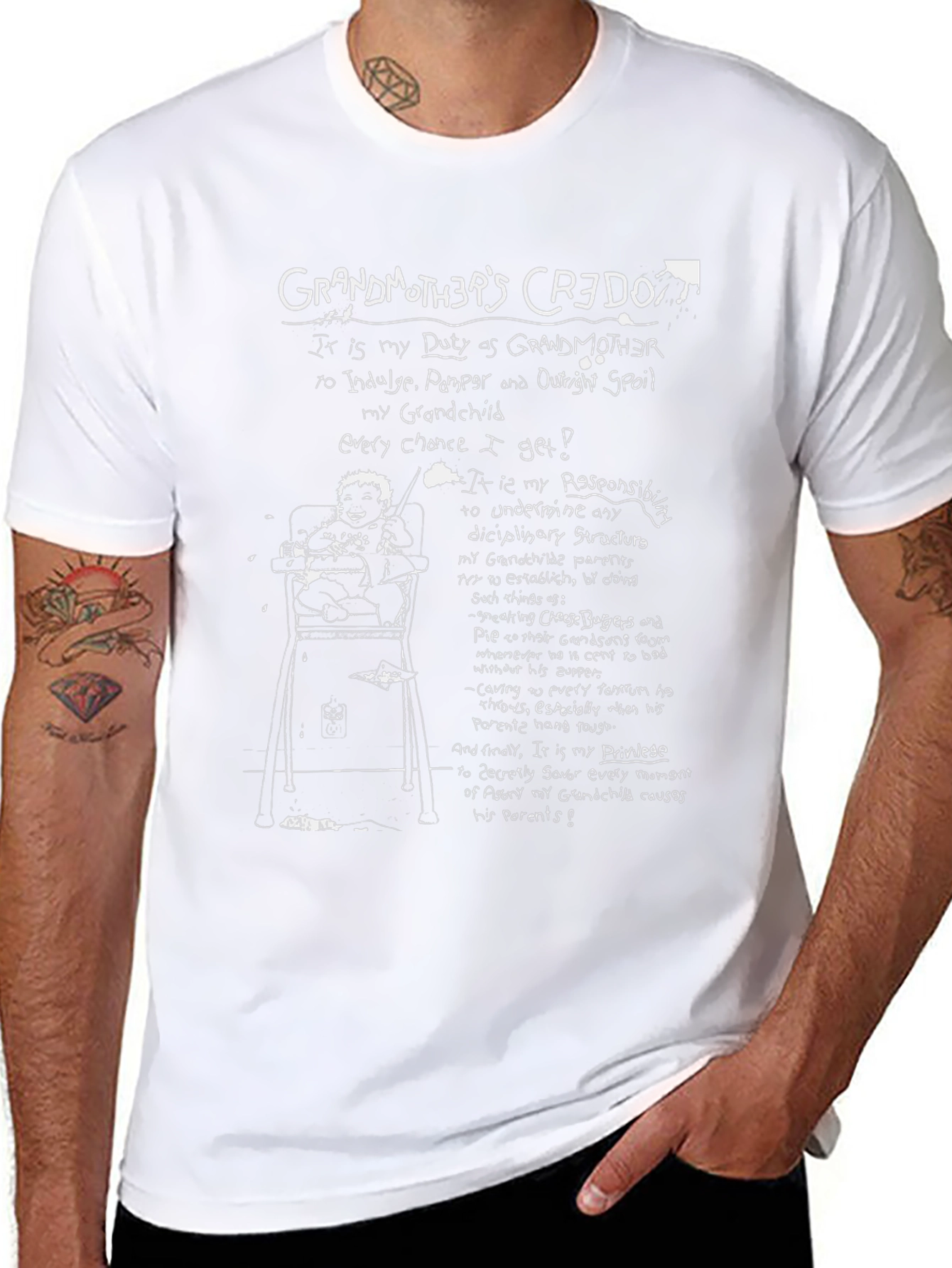 Grandmothers Credo T-Shirt - Spoil the Grandchild!
