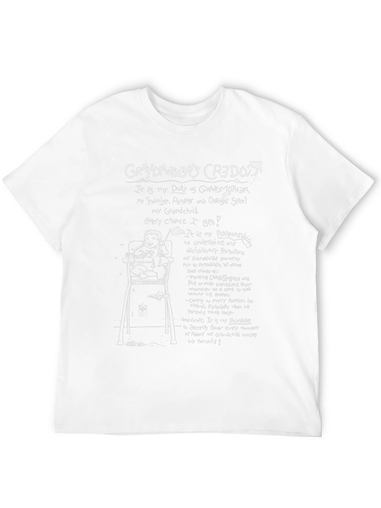 Grandmothers Credo T-Shirt - Spoil the Grandchild!