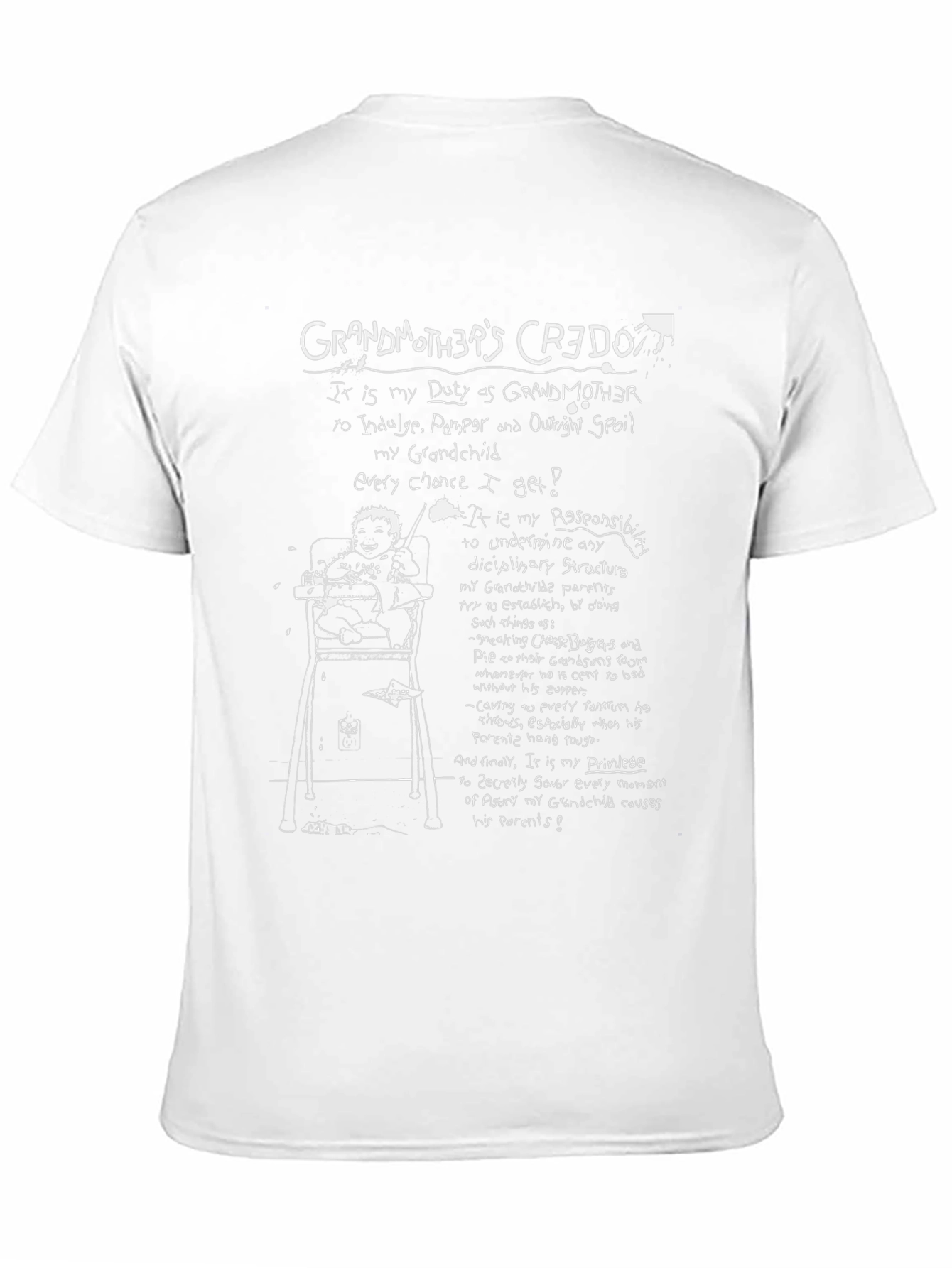 Grandmothers Credo T-Shirt - Spoil the Grandchild!