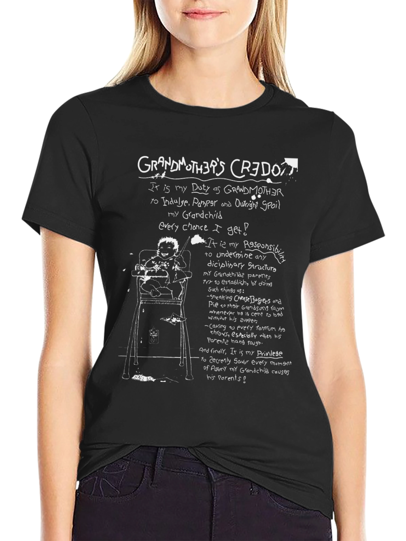 Grandmothers Credo T-Shirt - Spoil the Grandchild!