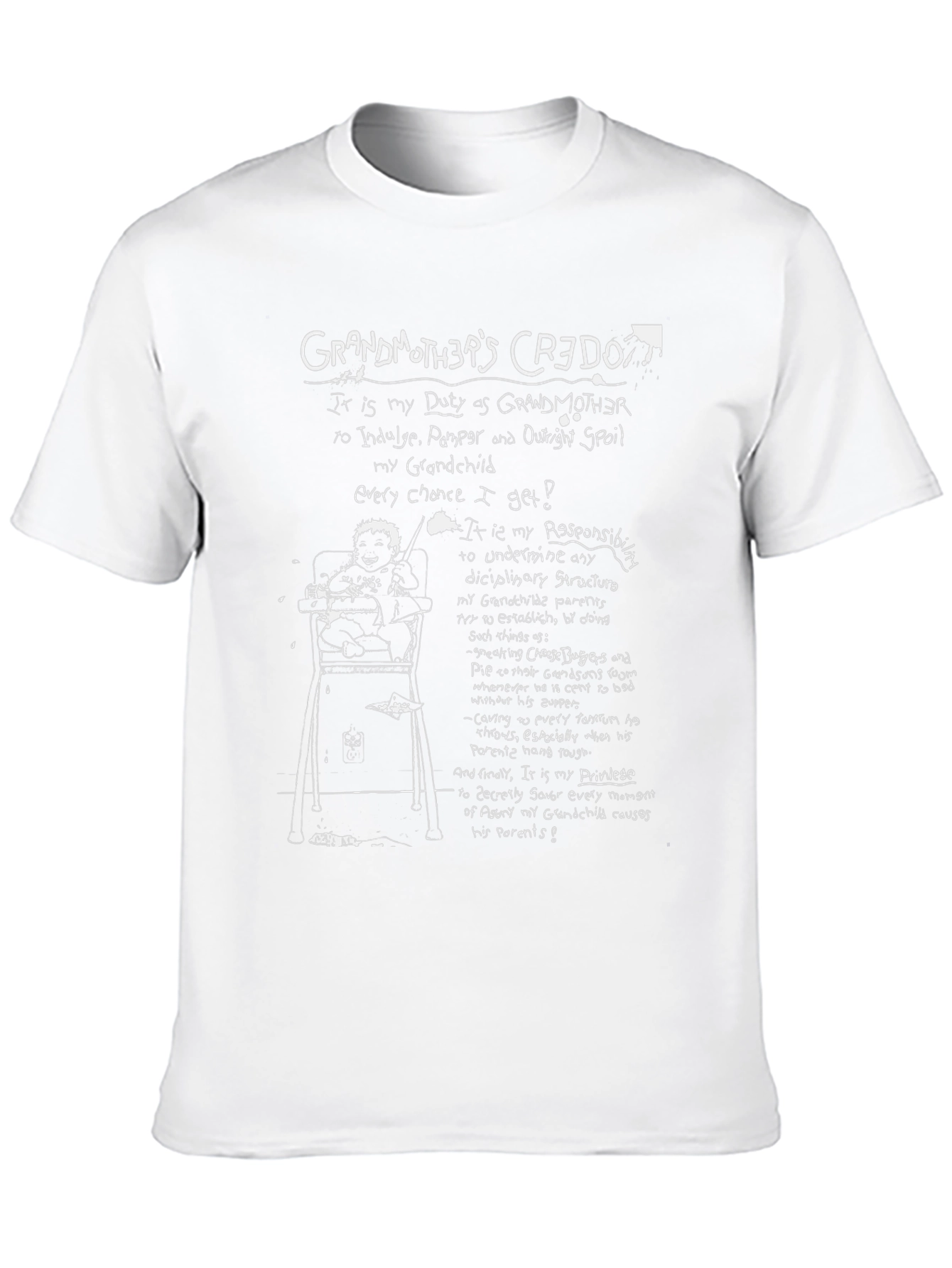 Grandmothers Credo T-Shirt - Spoil the Grandchild!