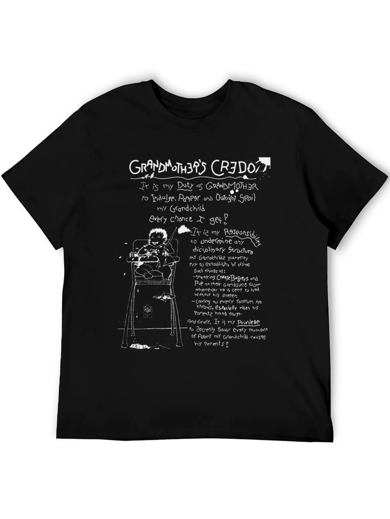Grandmothers Credo T-Shirt - Spoil the Grandchild!