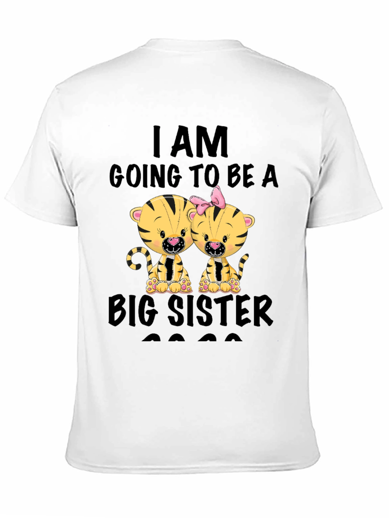 Big Sister 2023 T-Shirt - Cute Tiger Design