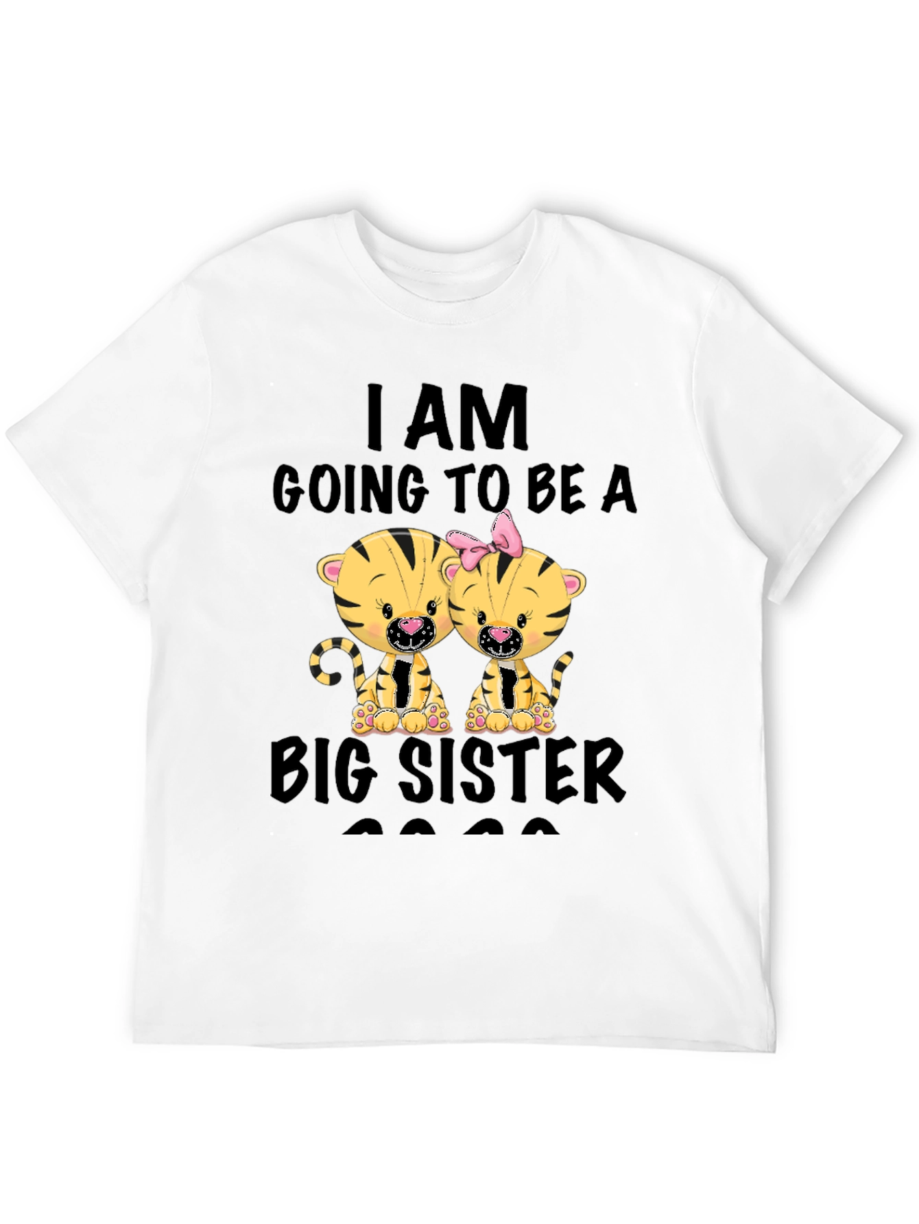 Big Sister 2023 T-Shirt - Cute Tiger Design