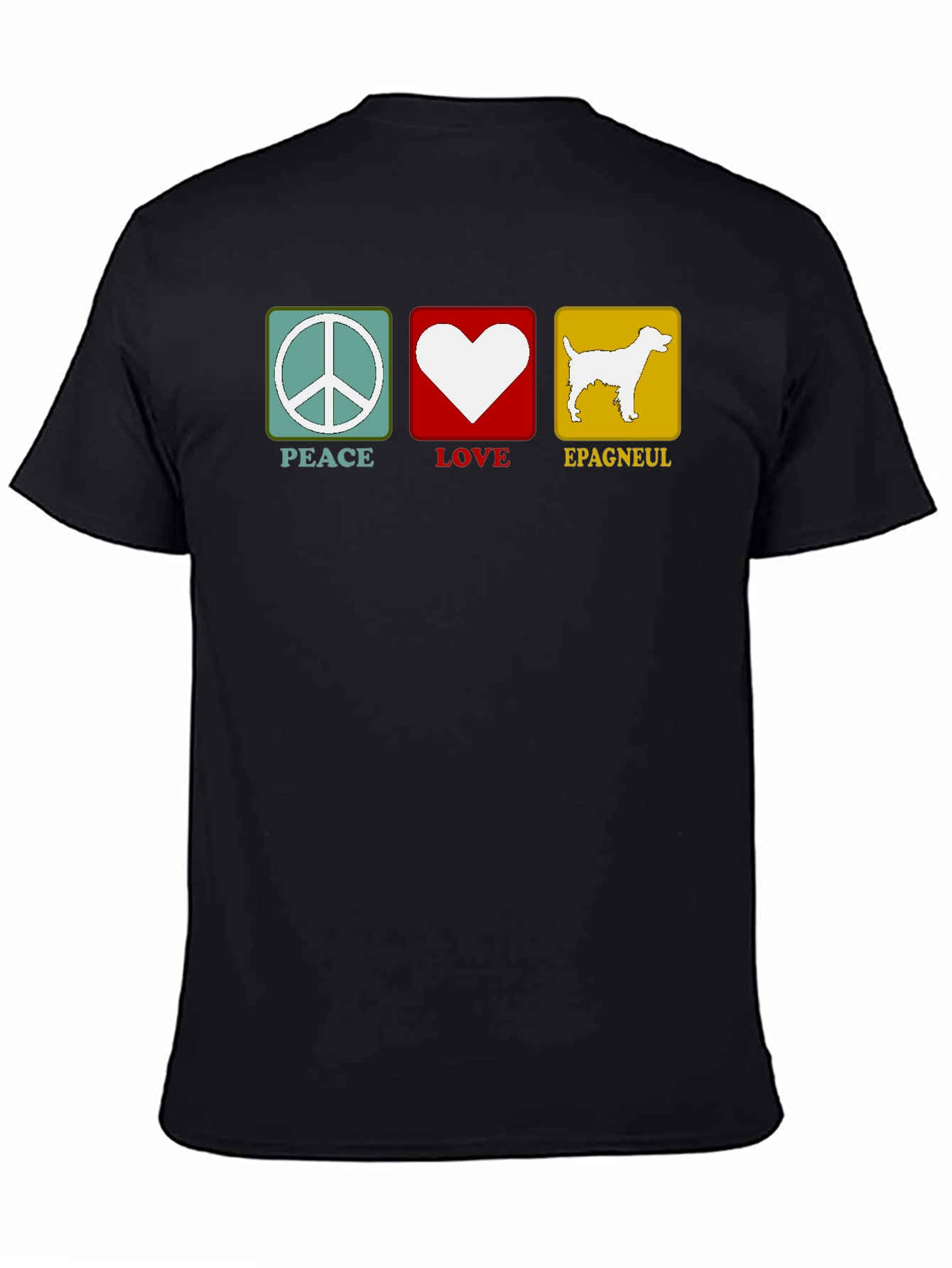 Peace Love Epagneul Dog T-Shirt