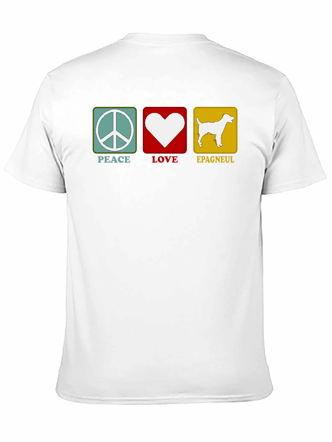 Peace Love Epagneul Dog T-Shirt