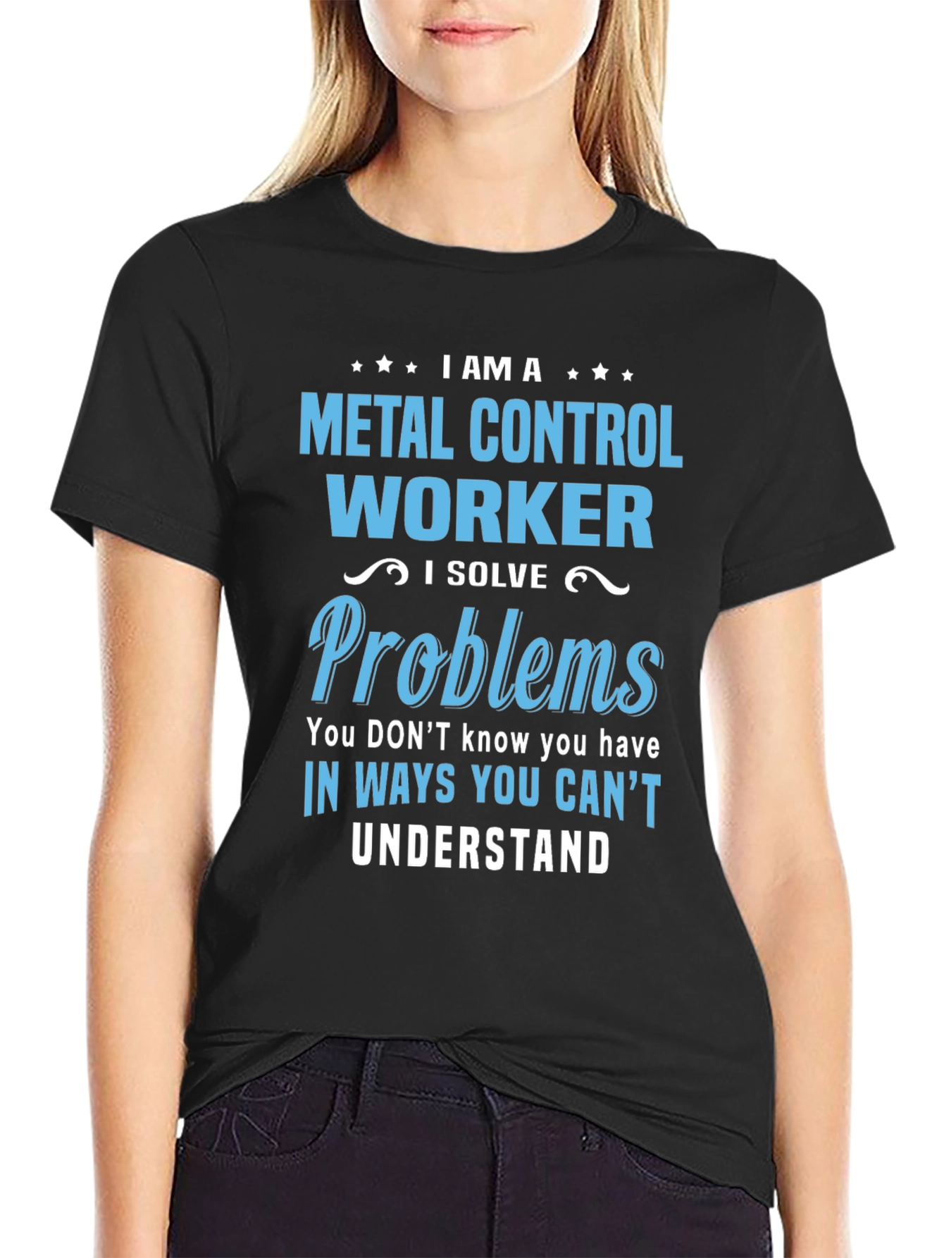 Metal Control Worker T-Shirt - Problem Solver Tee