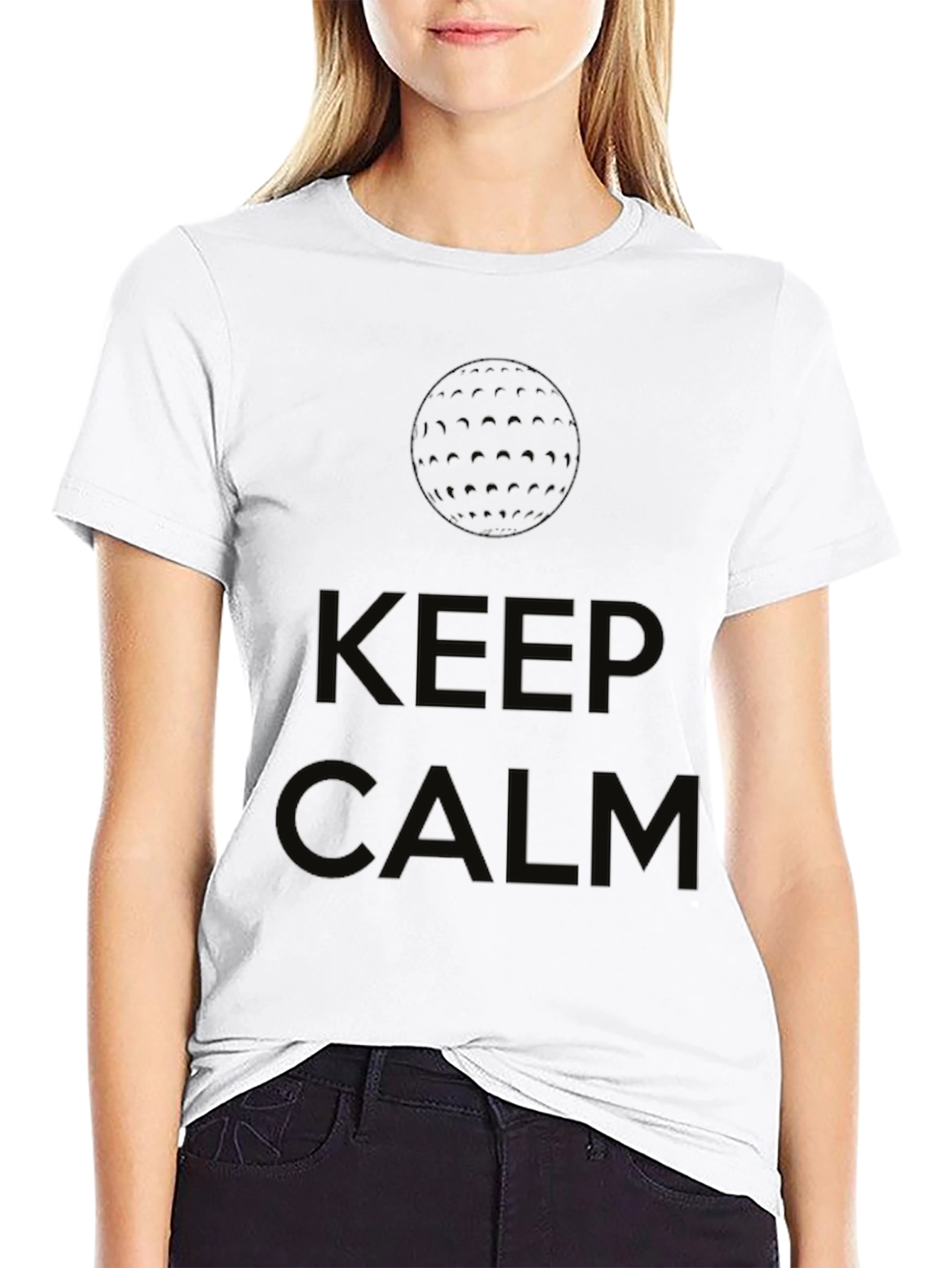 Keep Calm Golf T-Shirt - Relaxed Style