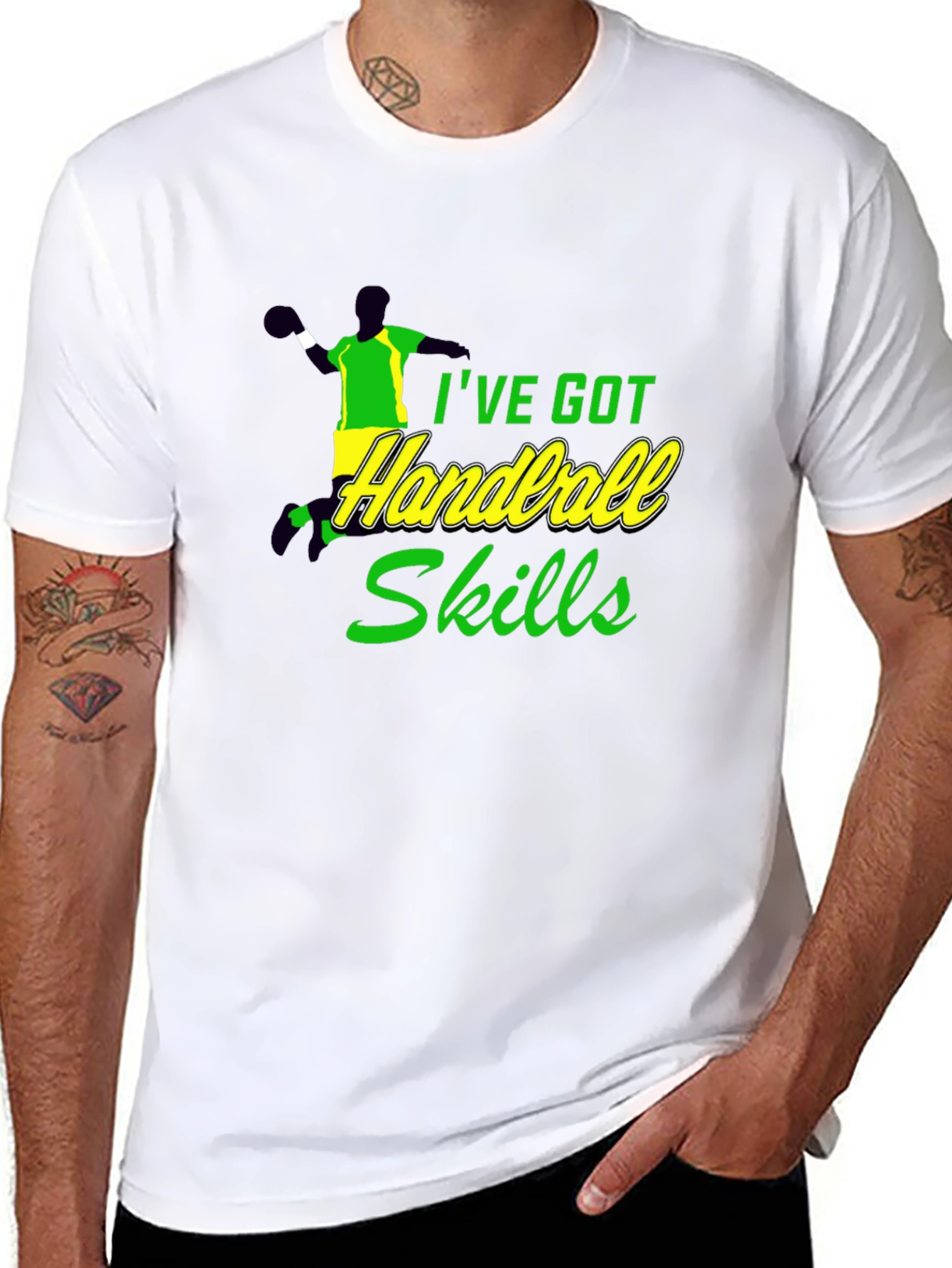 Handball Skills T-Shirt - Sporty Graphic Tee