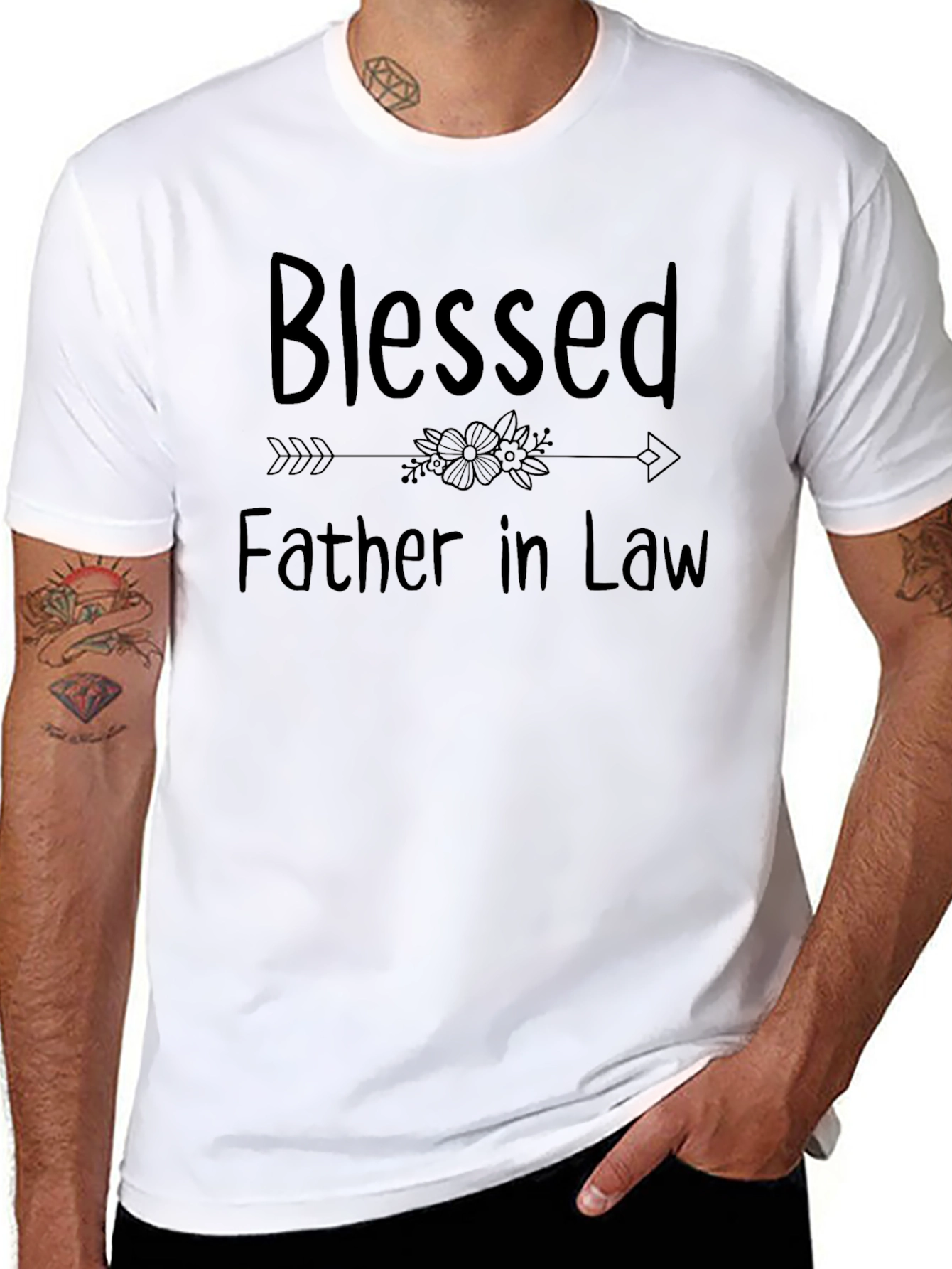Blessed Father In Law Black T-Shirt