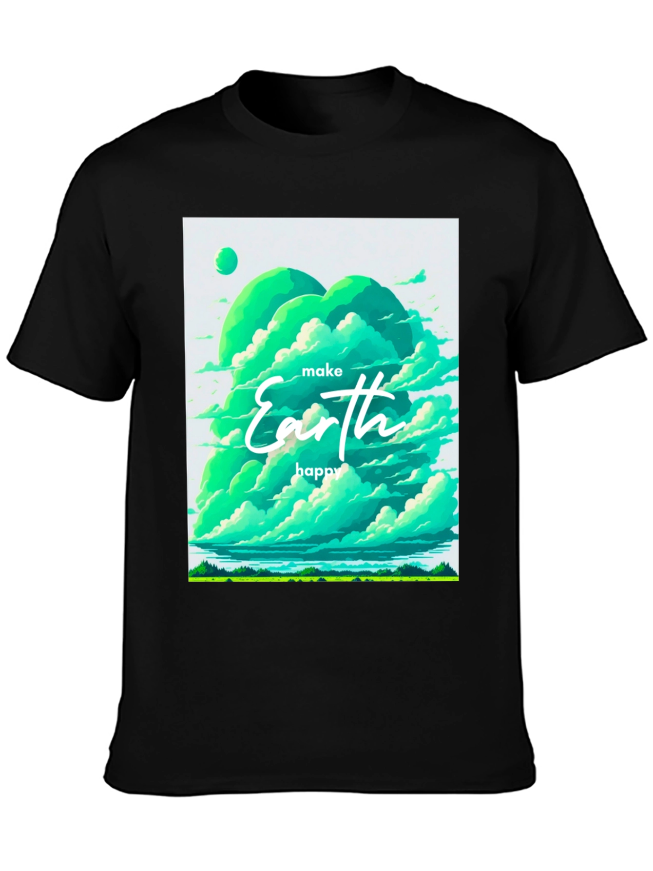 Eco-Friendly Earth Graphic Tee - Unisex