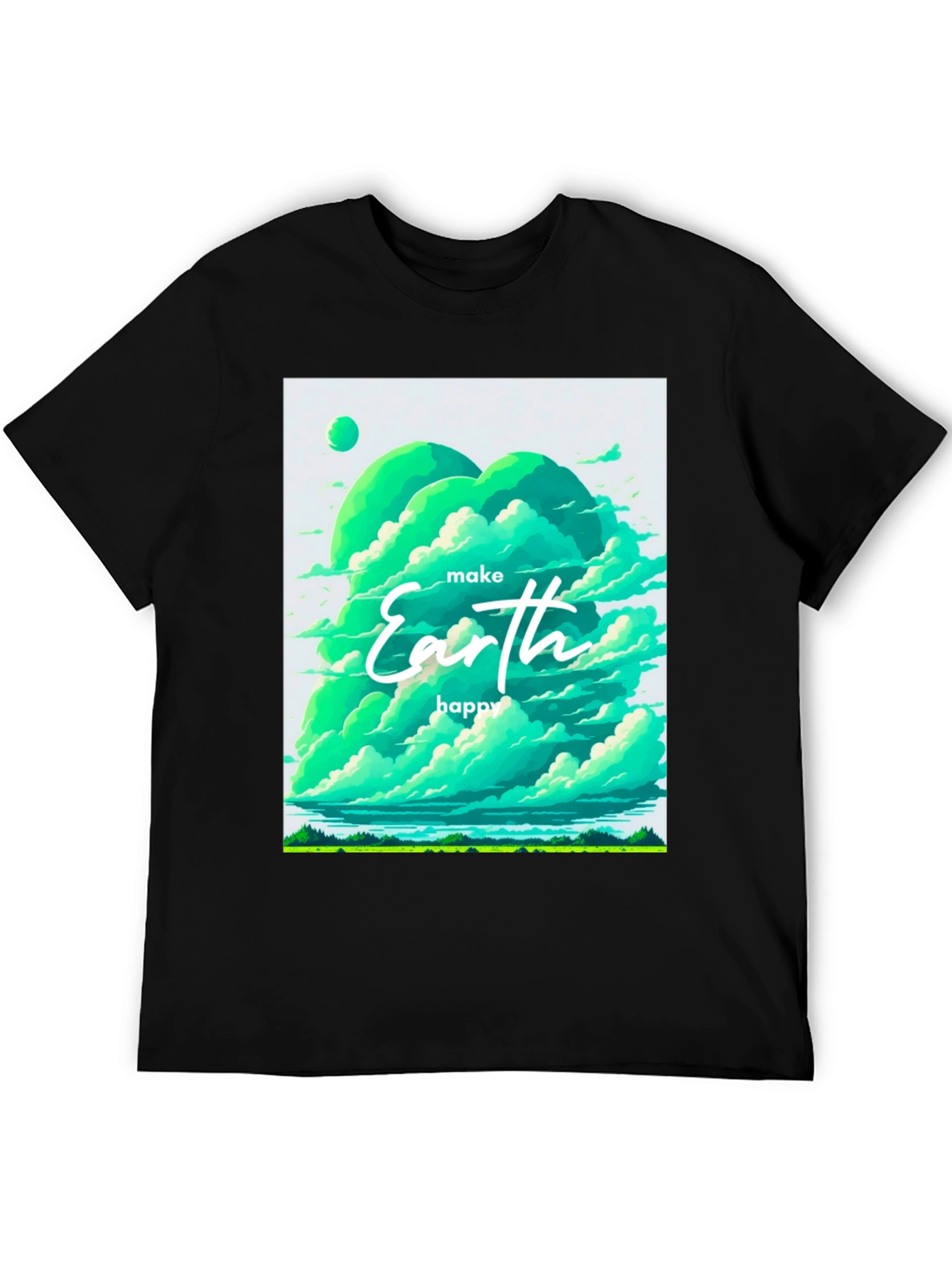 Eco-Friendly Earth Graphic Tee - Unisex