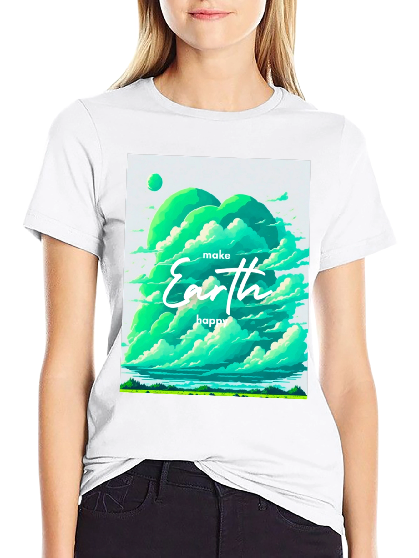 Eco-Friendly Earth Graphic Tee - Unisex