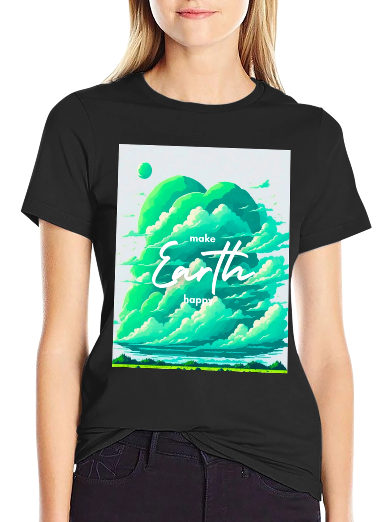 Eco-Friendly Earth Graphic Tee - Unisex