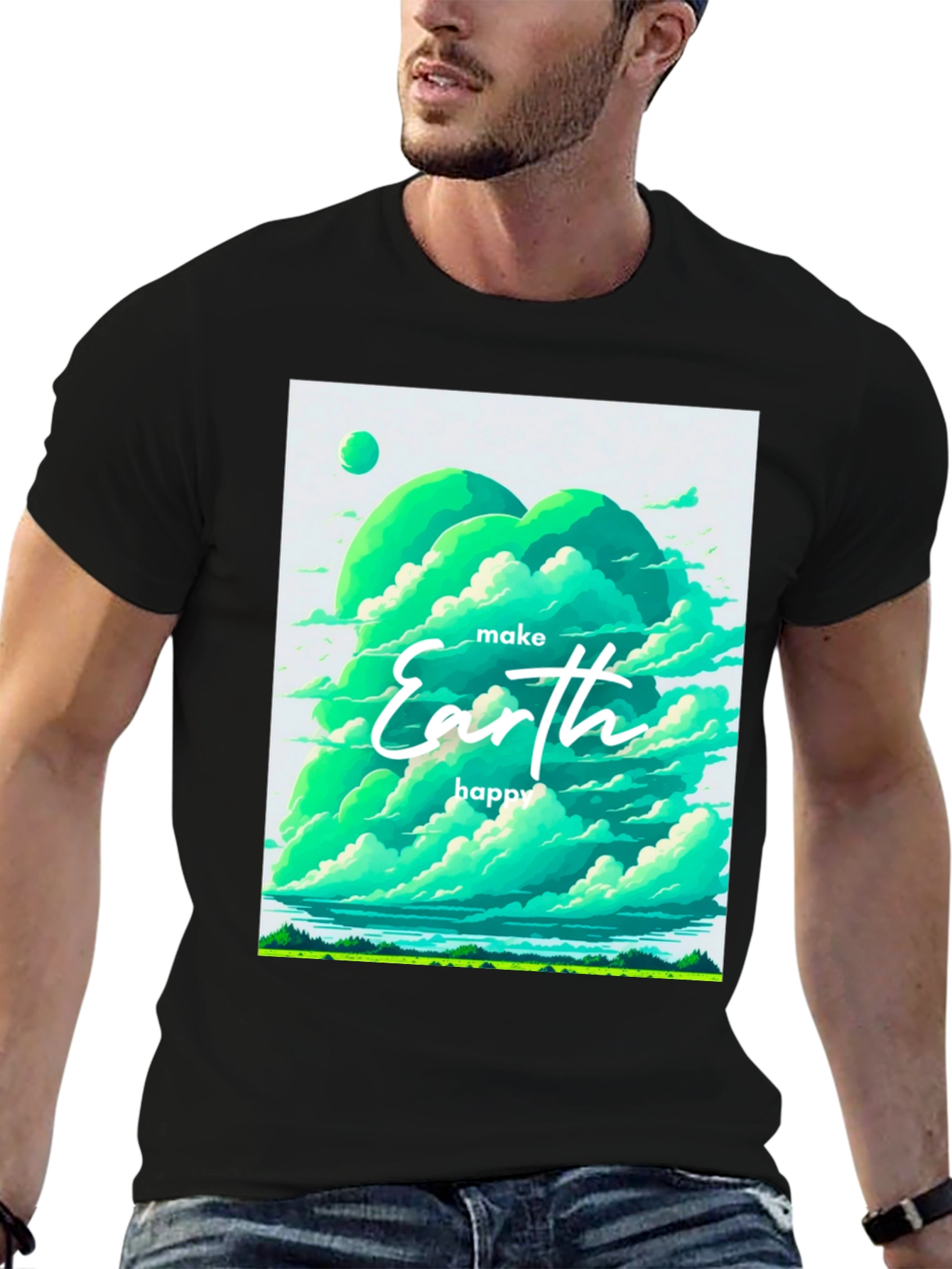 Eco-Friendly Earth Graphic Tee - Unisex