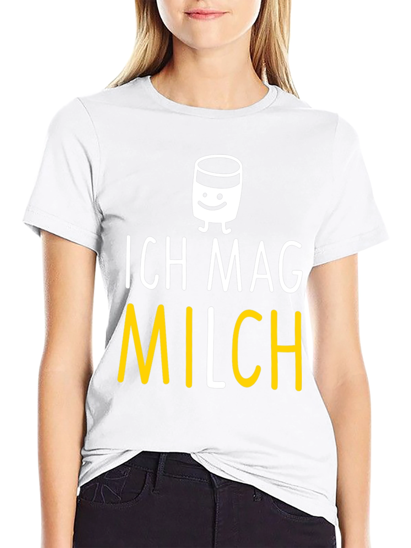 Ich Mag Milch T-Shirt - Funny Milk Lover Tee