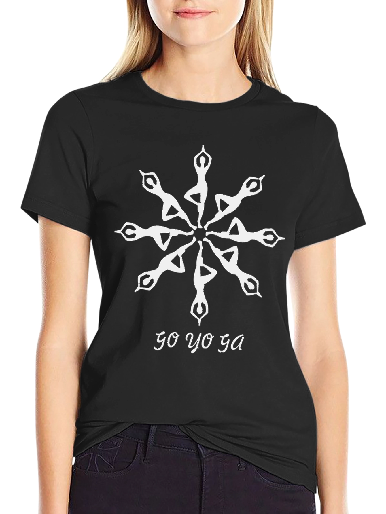 Go Yoga T-Shirt - Mandala Design