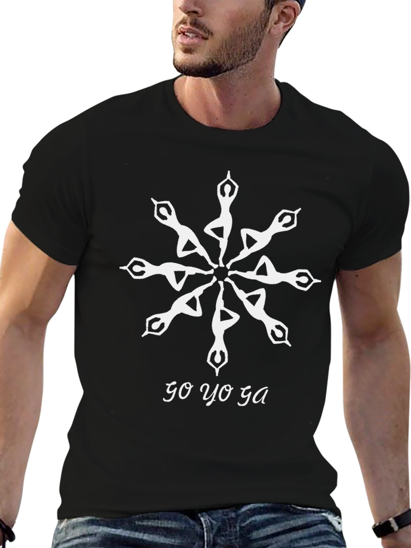 Go Yoga T-Shirt - Mandala Design