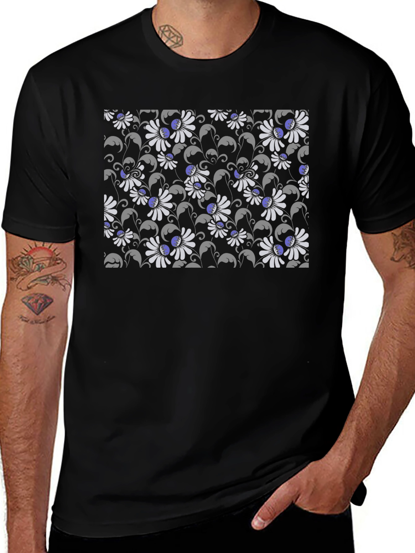 Floral Pattern T-Shirt
