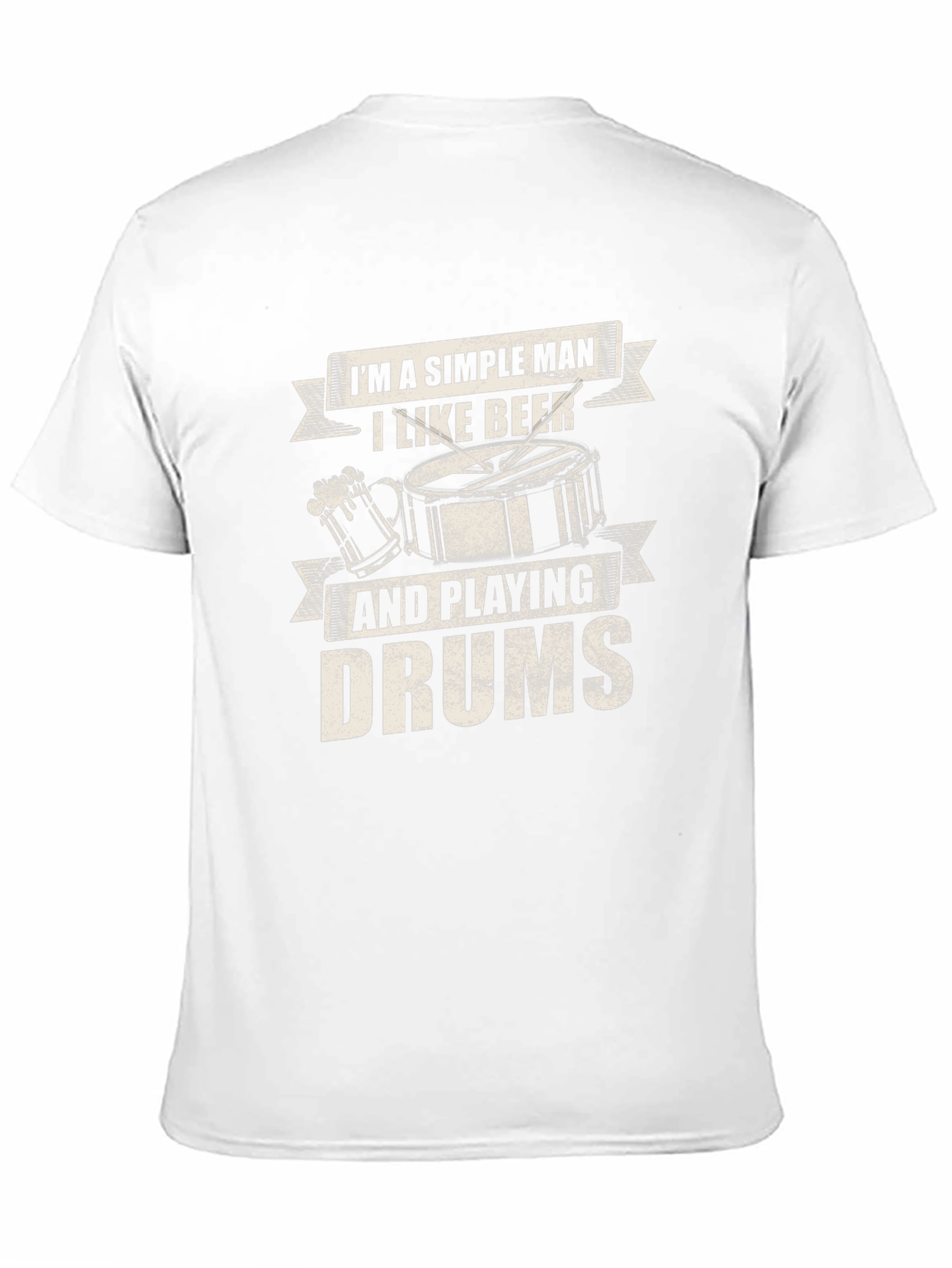 Simple Man Beer & Drums Graphic Tee
