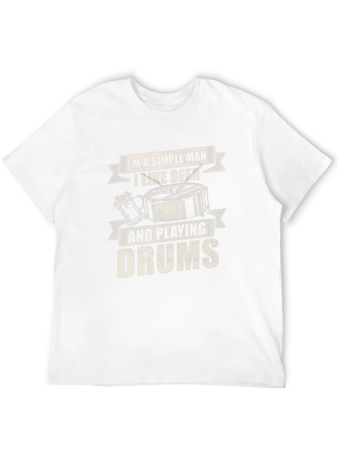 Simple Man Beer & Drums Graphic Tee