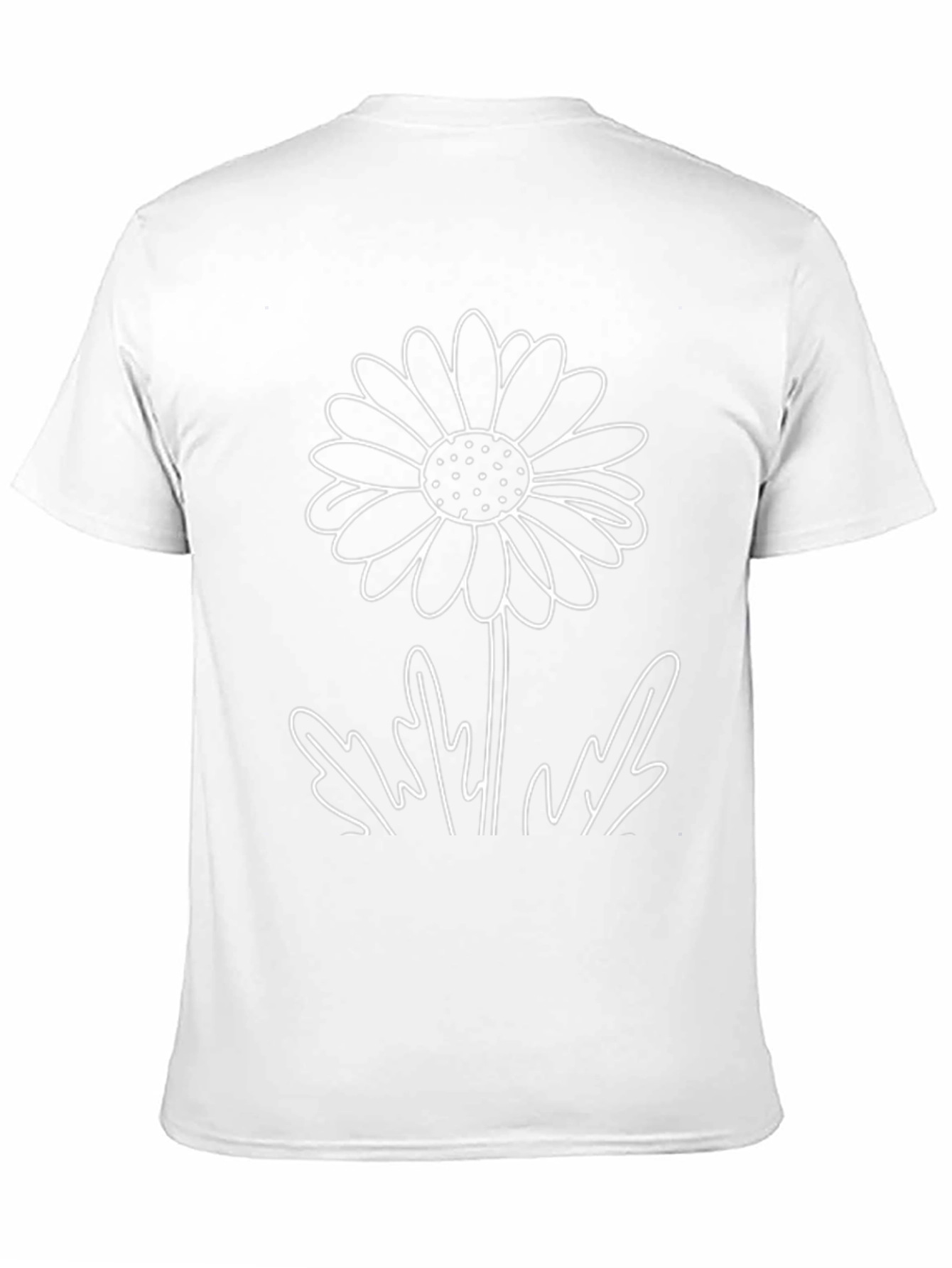 Daisy Graphic Tee - Classic Black Cotton T-Shirt