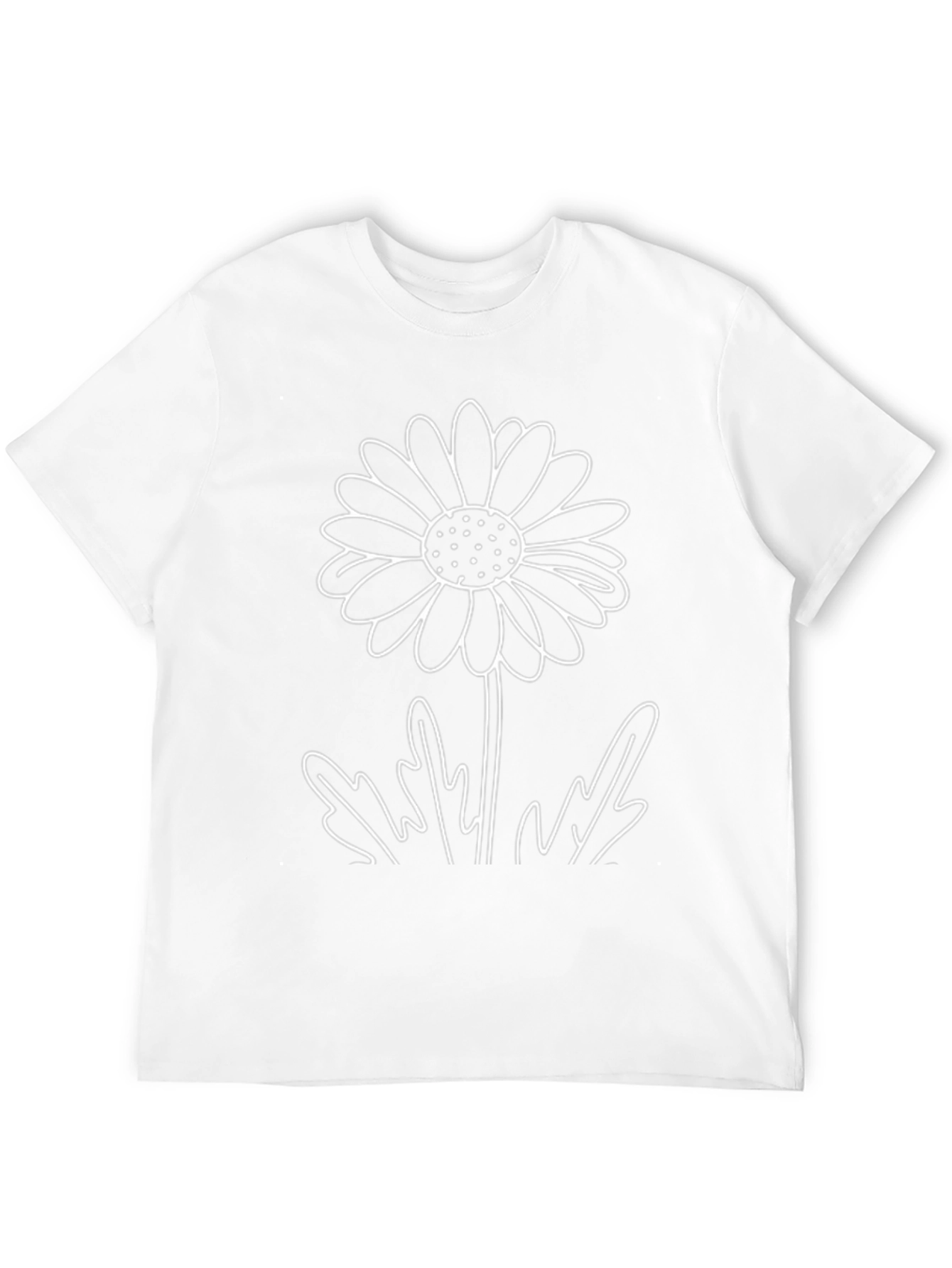 Daisy Graphic Tee - Classic Black Cotton T-Shirt