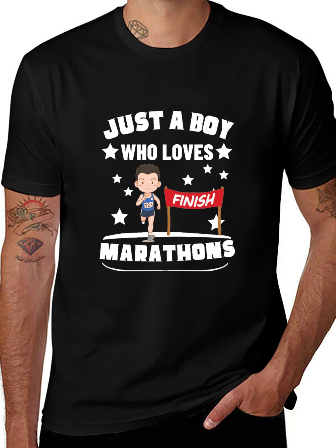 Boy Who Loves Marathons T-Shirt
